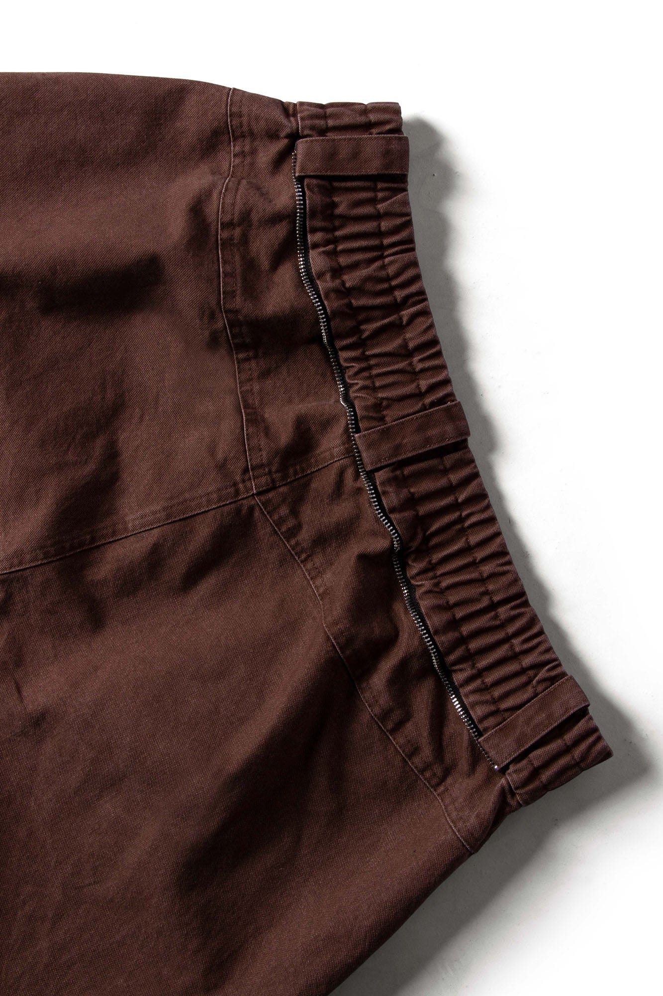 RELABEL Multi-Pocket Detachable Scarf Distressed Cargo Coffee, premium urban and streetwear designers apparel on PROJECTISR.com, RELABEL