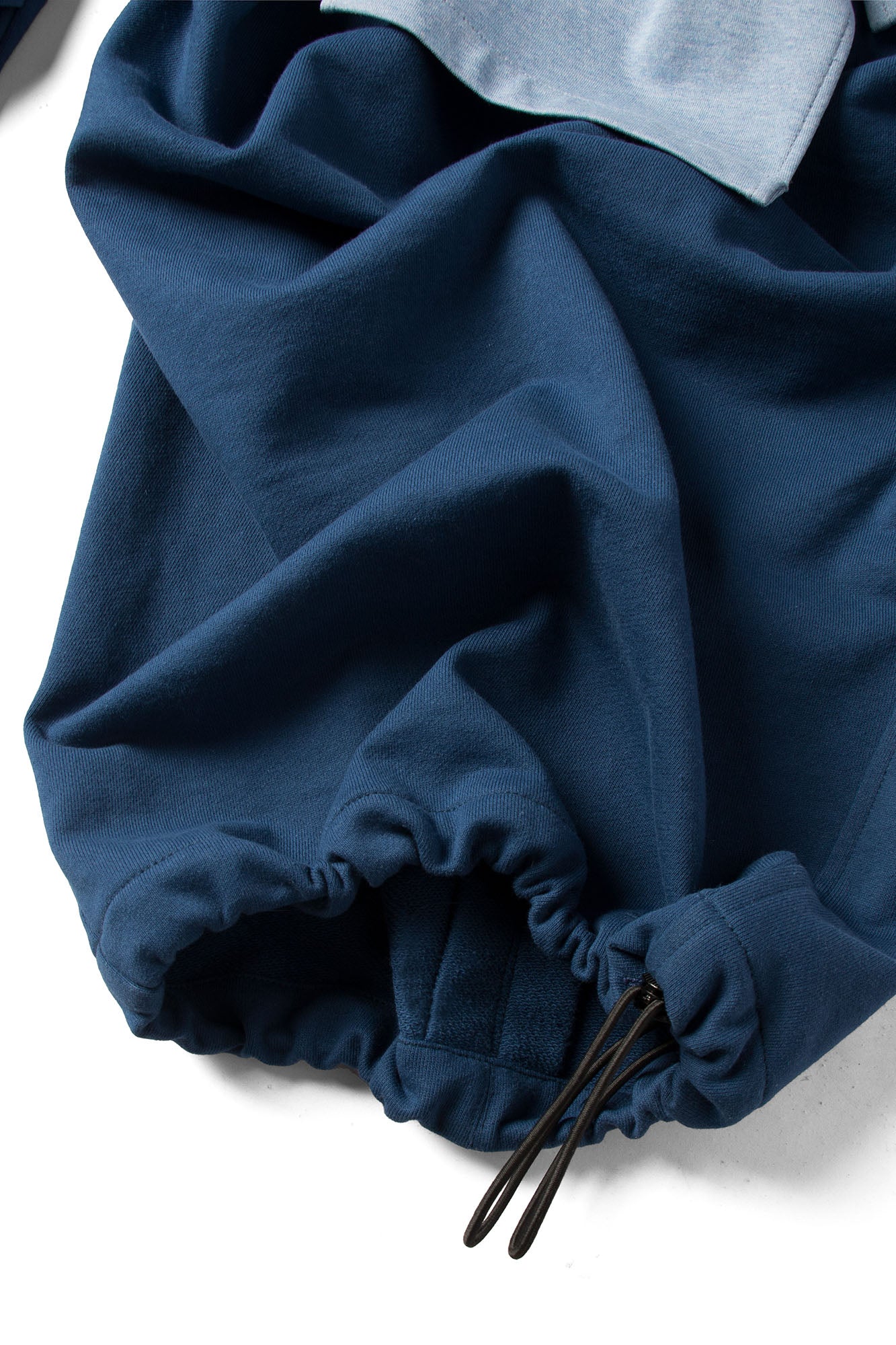 RELABEL Double Waistband Detachable Back Flap Oversized Sweatpants Blue