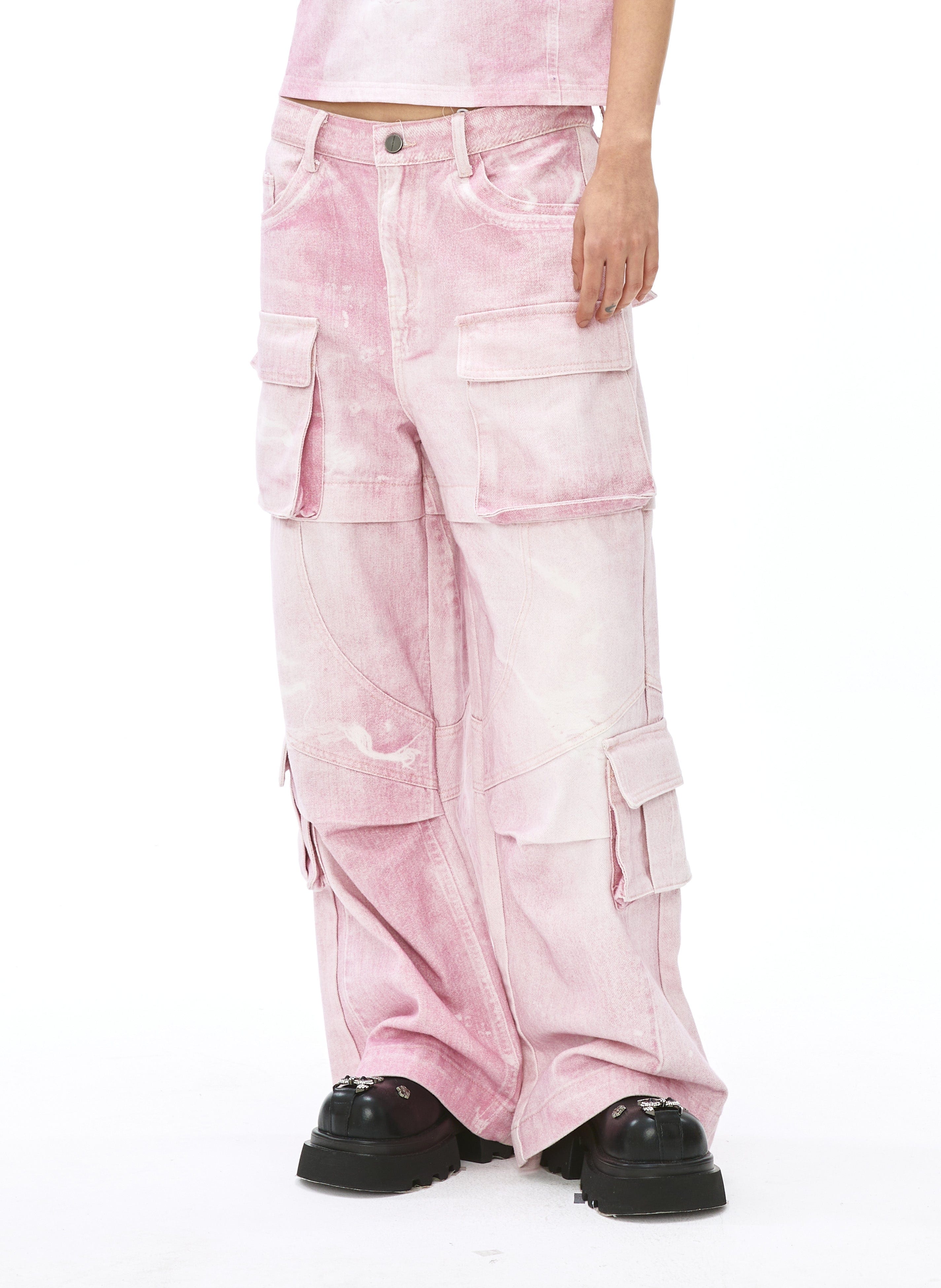VANN VALRENCE Structural Multi-Pockets Cargo Jeans