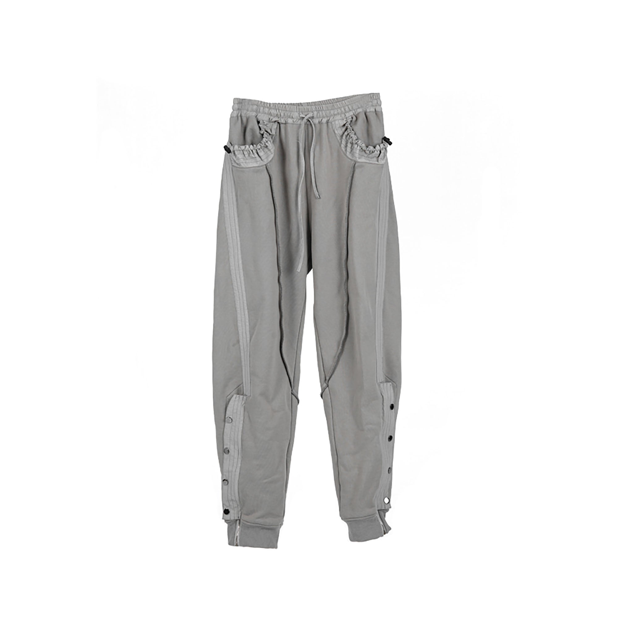 ERROR CODE ROBT Pleats Snap-Zip Side Sweatpants