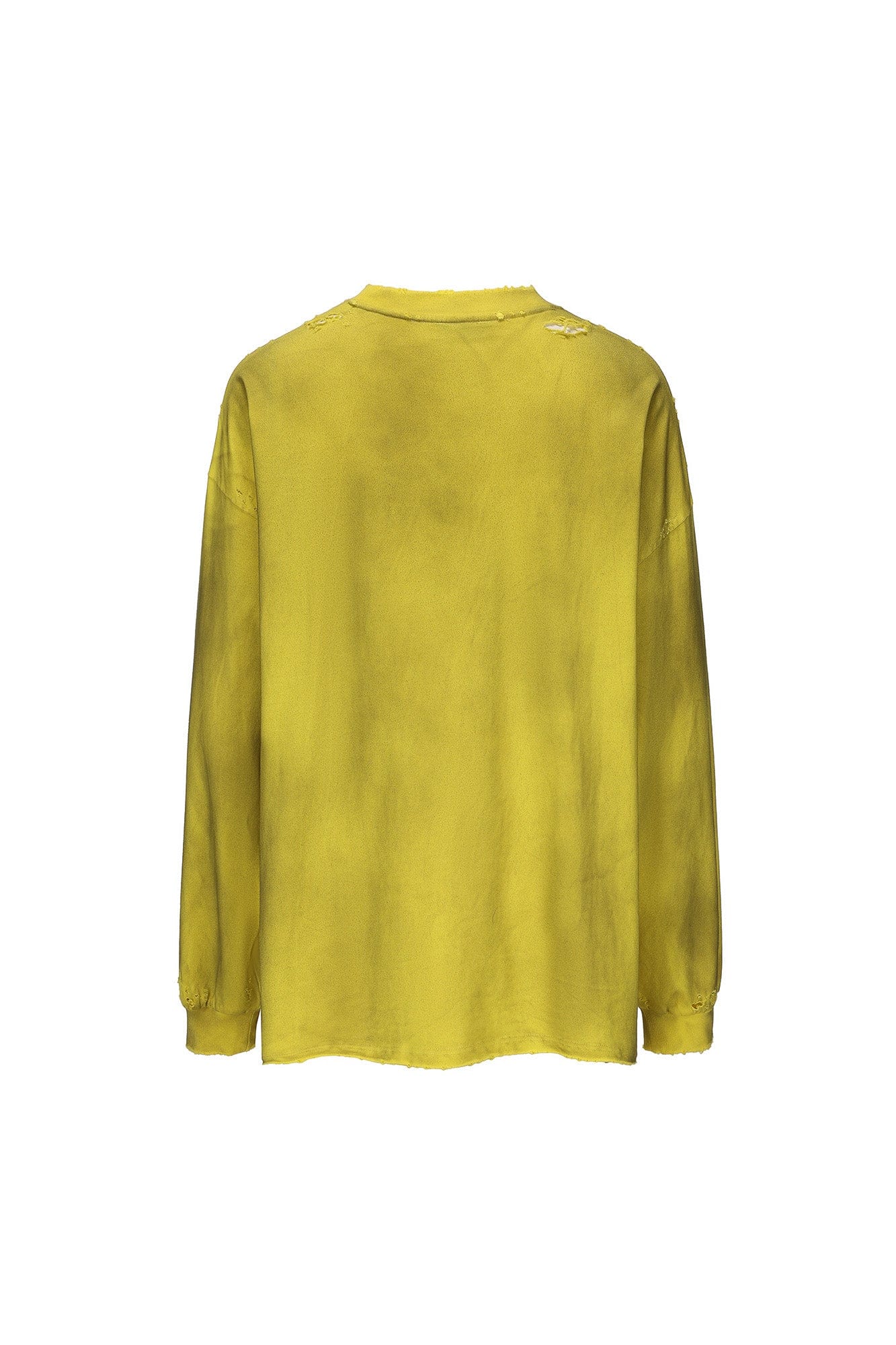VANN VALRENCE Distressed Contrast Graphic Long-Sleeve Tee, premium urban and streetwear designers apparel on PROJECTISR.com, VANN VALRENCE