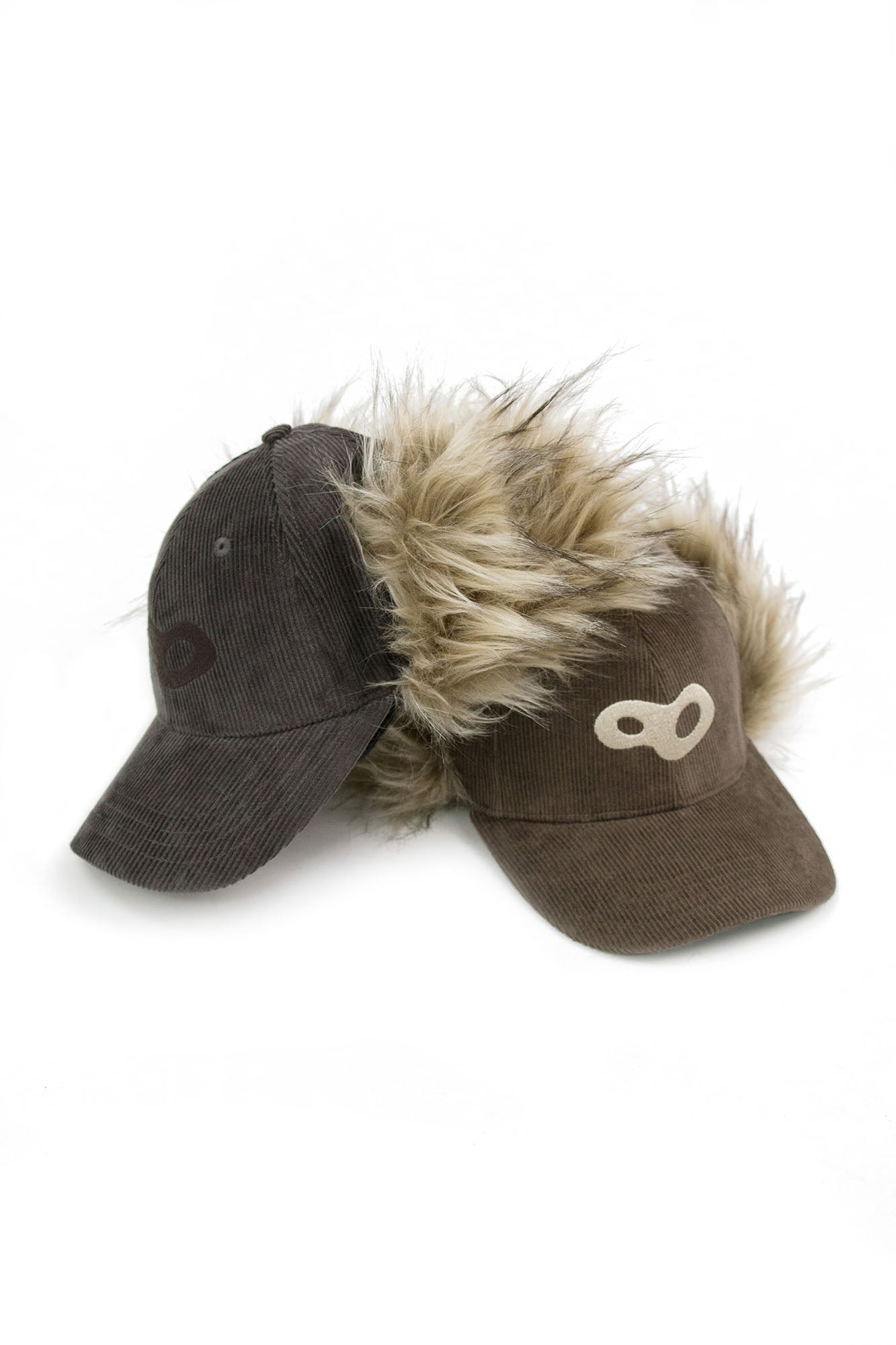 RELABEL Faux-Fur Earflaps Corduroy Cap