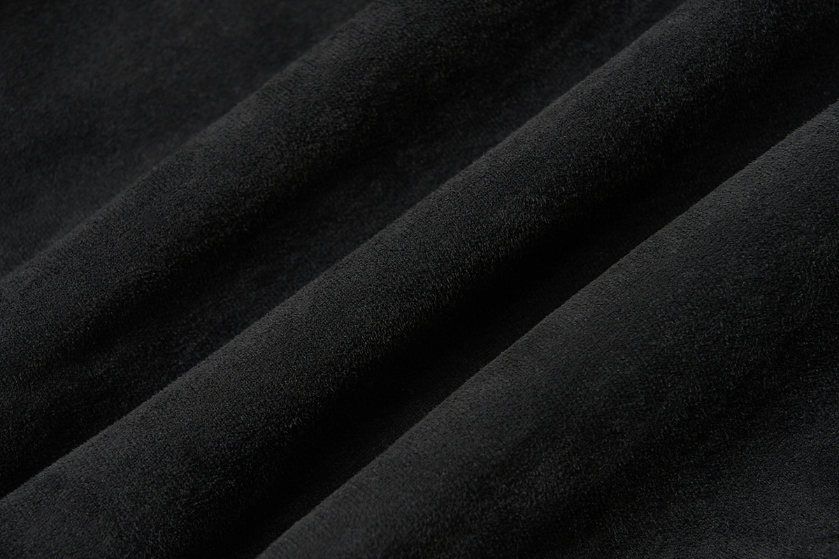 SAXGENWON Embroidered Spliced Suede Stand-Collar Jacket