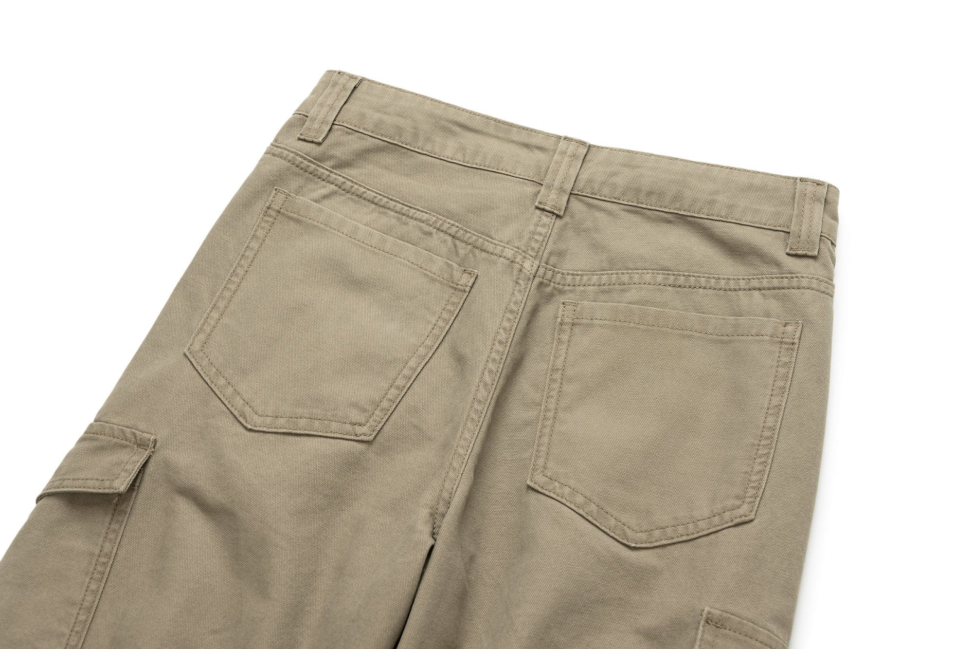 OKAYTHXBYE Washed Button Flap-Pocket Cargo Pants, premium urban and streetwear designers apparel on PROJECTISR.com, OKAYTHXBYE