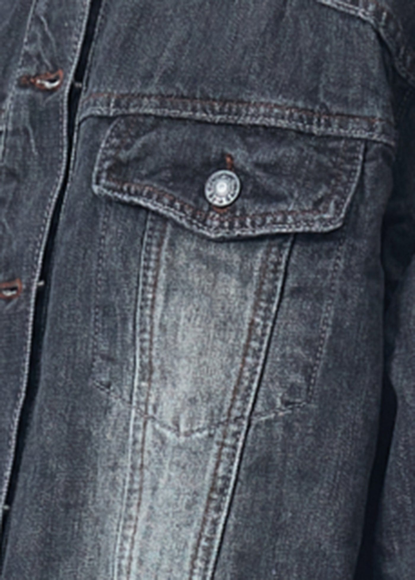 ARTIFICIAL WORLD Deconstructed Faded Denim Jacket, premium urban and streetwear designers apparel on PROJECTISR.com, ARTIFICIAL WORLD