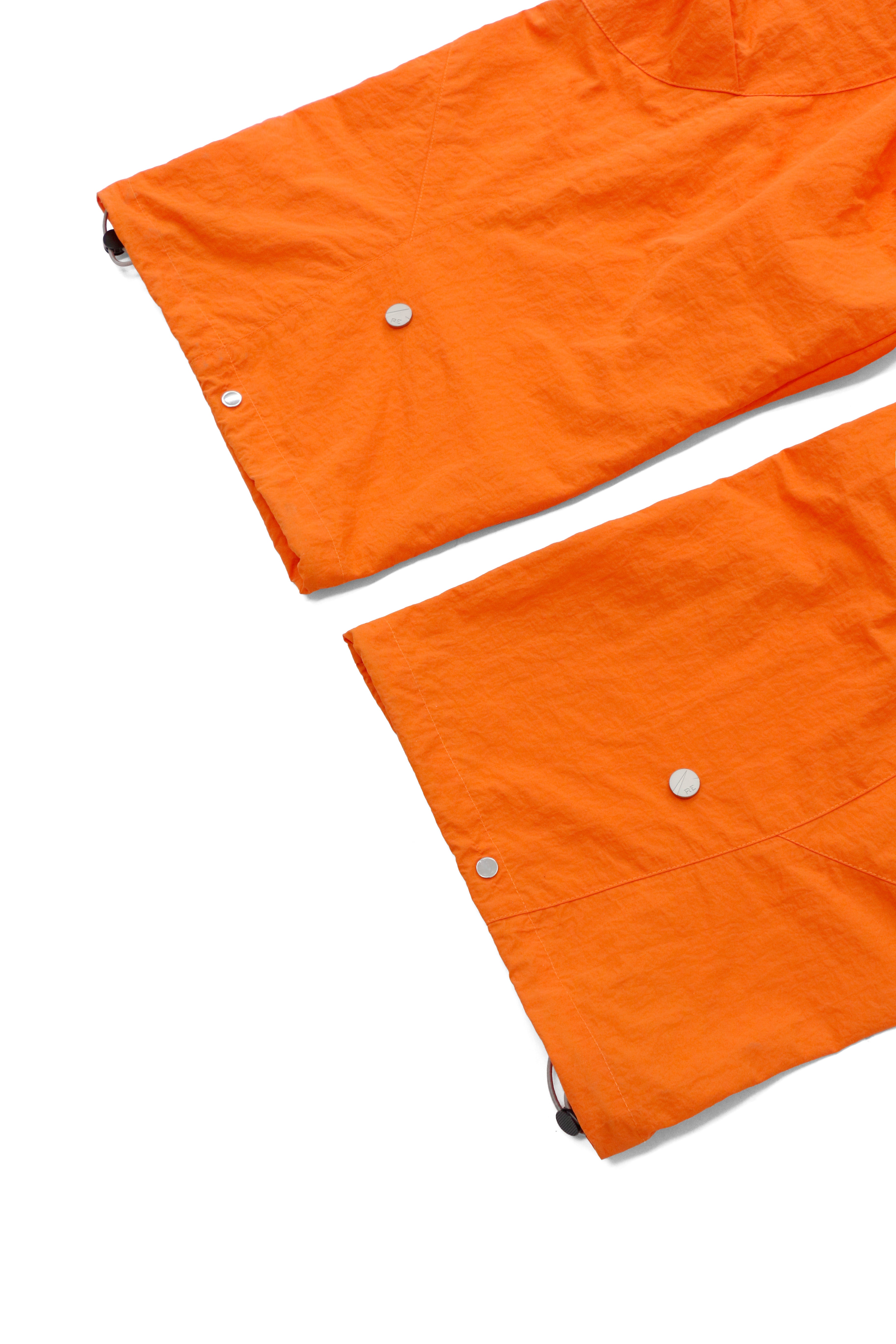 RELABEL Waterproof Nylon Drawstring Oversized Cargo Orange, premium urban and streetwear designers apparel on PROJECTISR.com, RELABEL