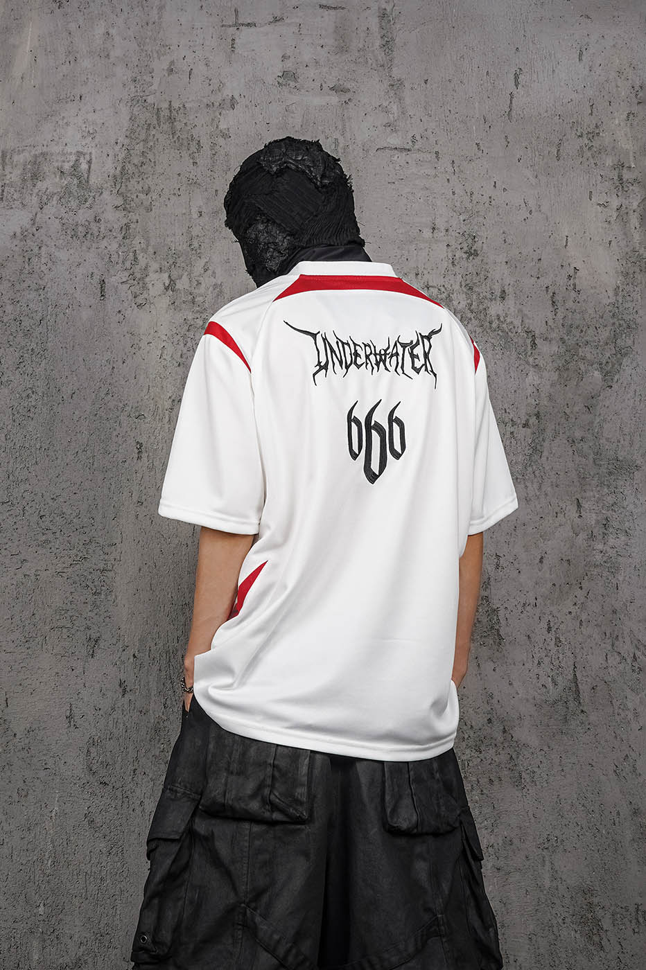 UNDERWATER Demon Eye Mesh Jersey White, premium urban and streetwear designers apparel on PROJECTISR.com, UNDERWATER