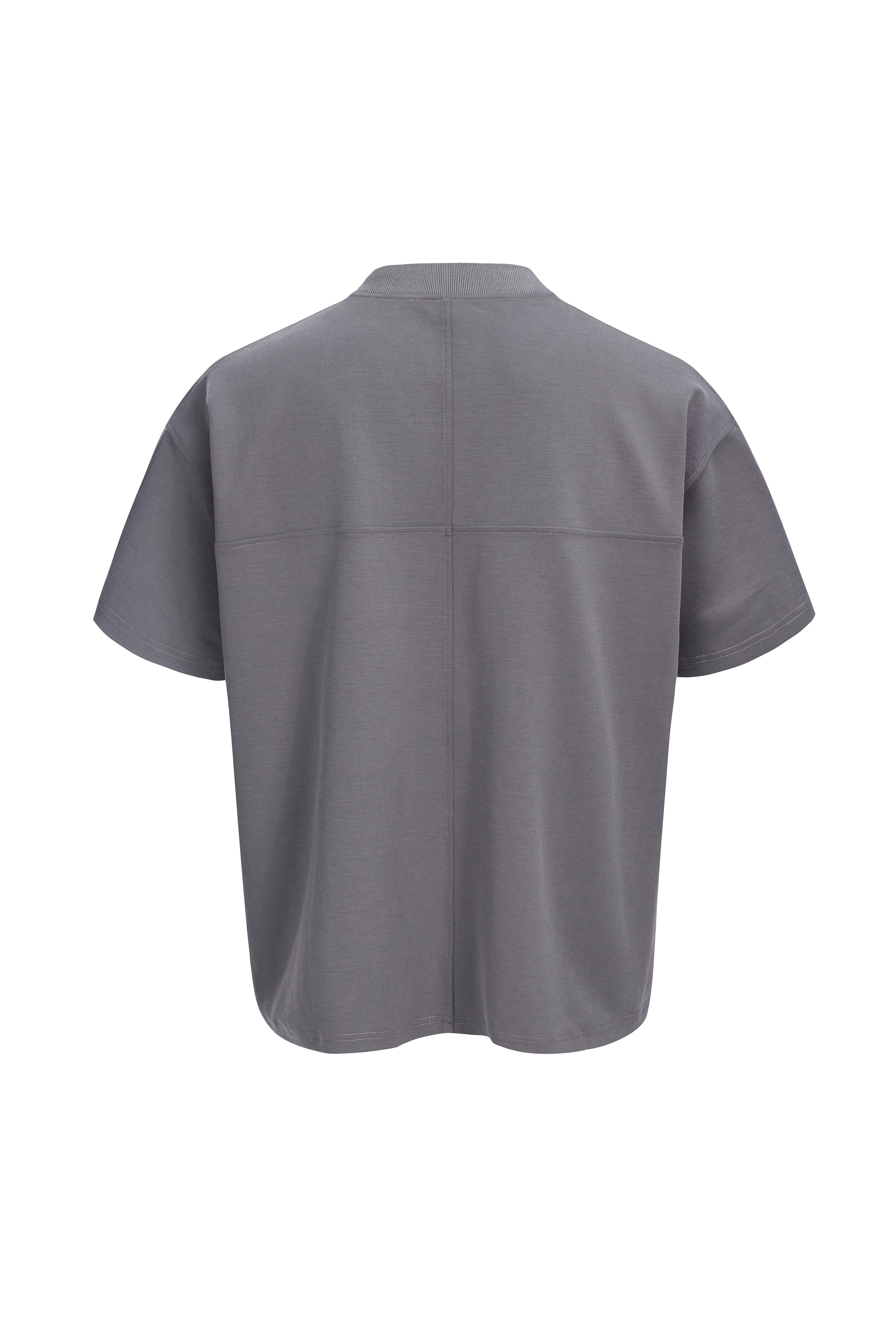CATSSTAC Cross Spliced Dual-Zip T-Shirt, premium urban and streetwear designers apparel on PROJECTISR.com, CATSSTAC