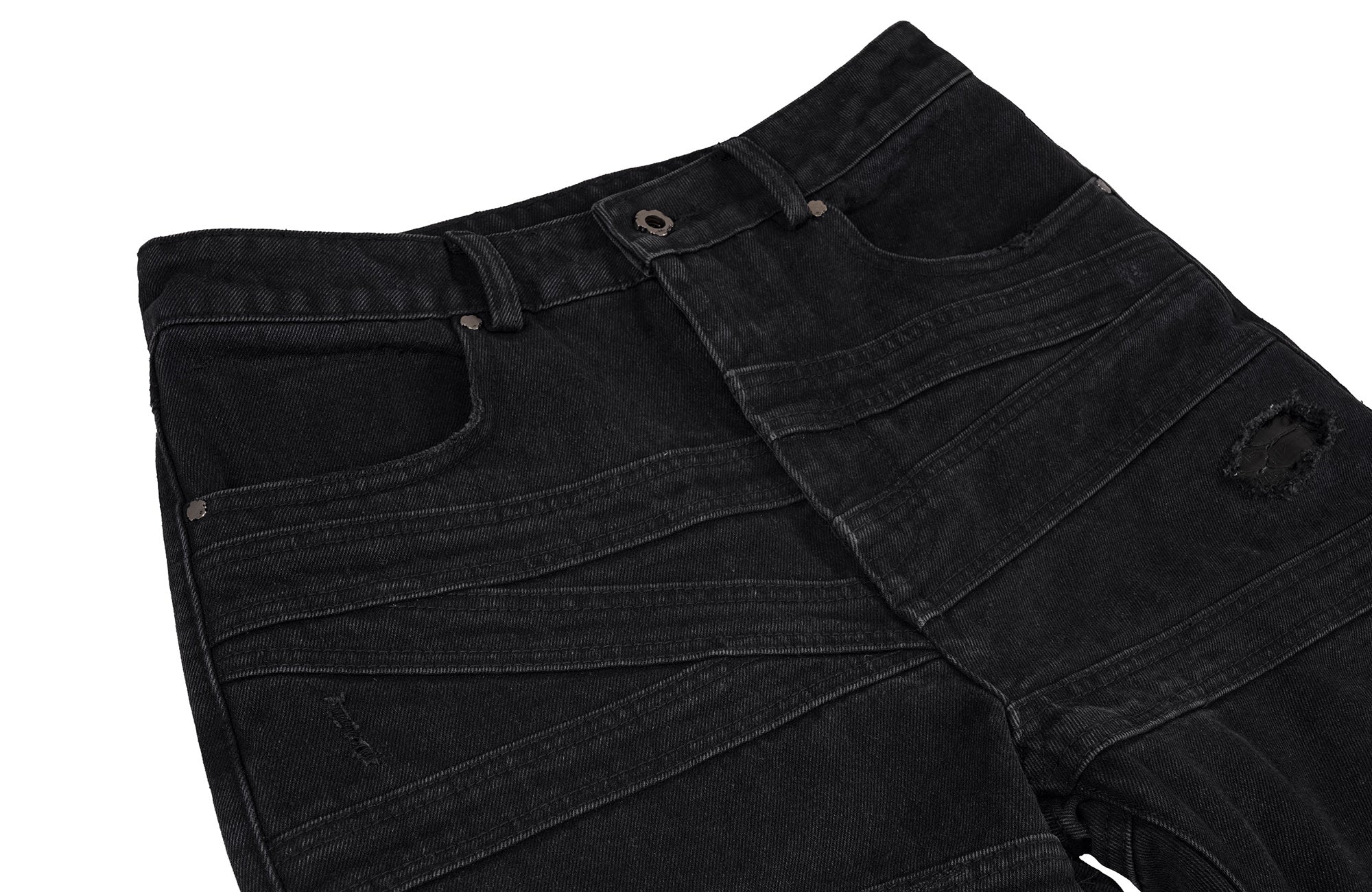 UNDERWATER Serpent Skin Distressed Jeans