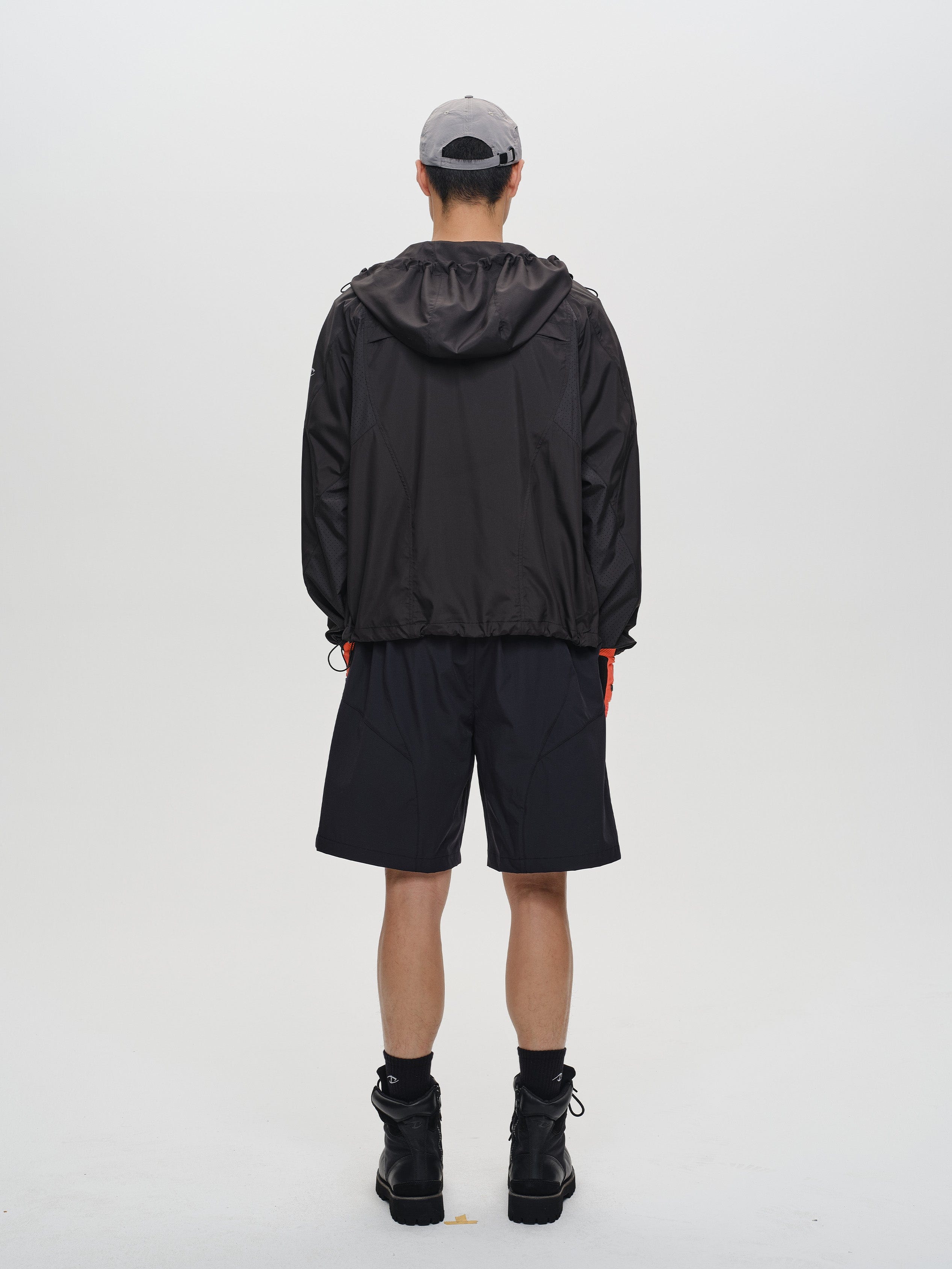 CATSSTAC Spliced Laser-Perforated Waterproof UV Production Hooded Jacket, premium urban and streetwear designers apparel on PROJECTISR.com, CATSSTAC