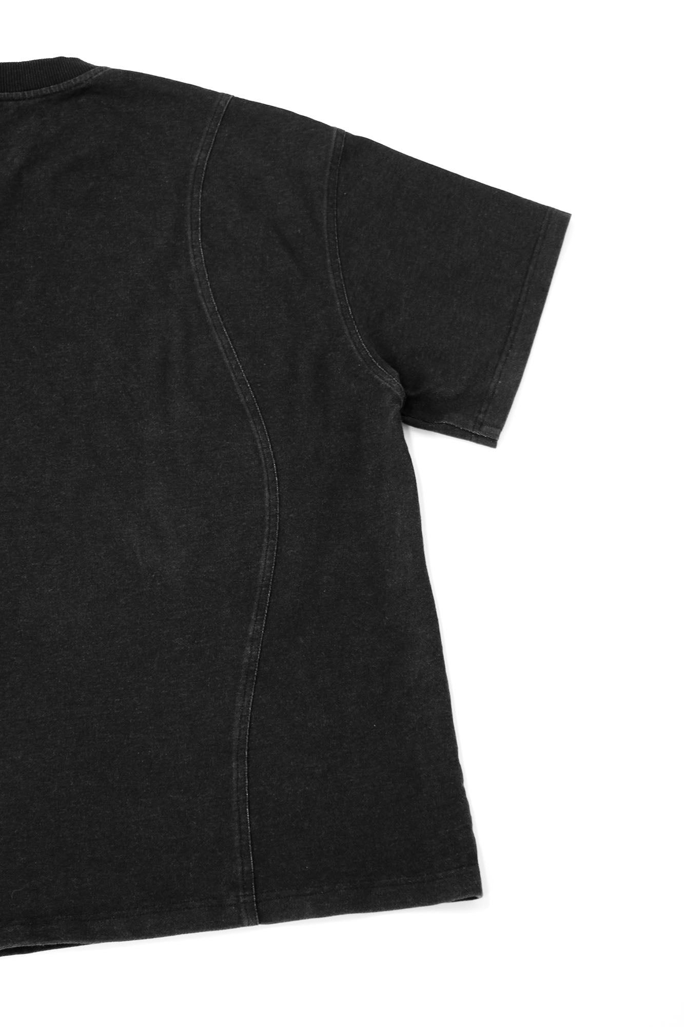 RELABEL Detachable Hood Washed Denim Tee, premium urban and streetwear designers apparel on PROJECTISR.com, RELABEL
