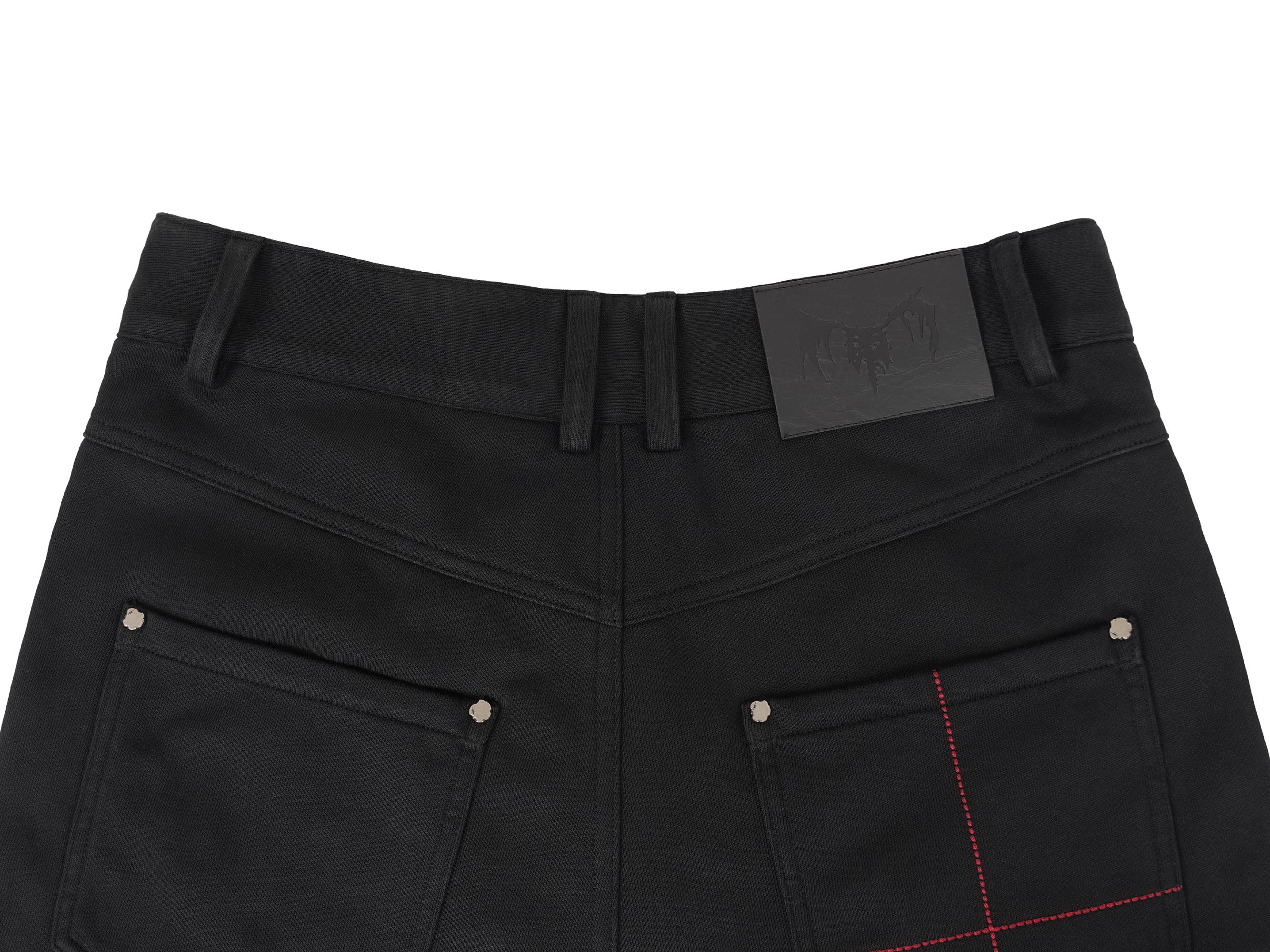 UNDERWATER Devil Embroidery Straight-Leg Pants