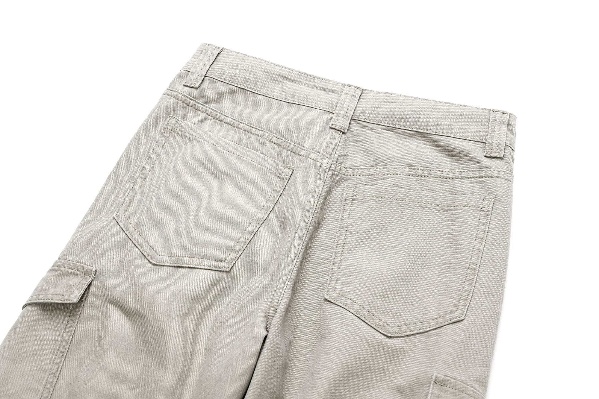 OKAYTHXBYE Washed Button Flap-Pocket Cargo Pants, premium urban and streetwear designers apparel on PROJECTISR.com, OKAYTHXBYE