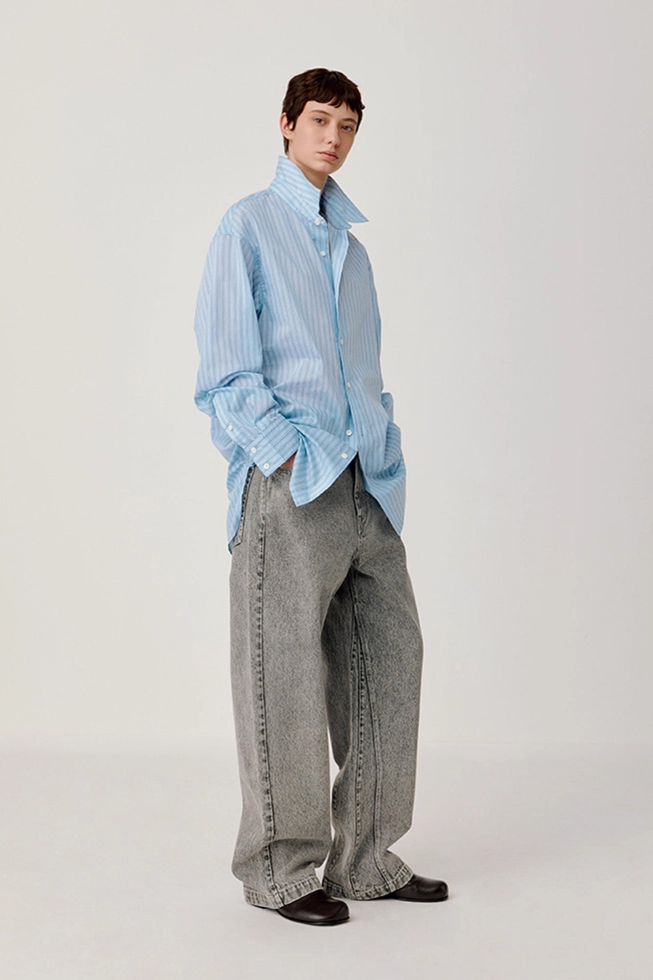 OPICLOTH Classic Striped Long Shirt, premium urban and streetwear designers apparel on PROJECTISR.com, OPICLOTH