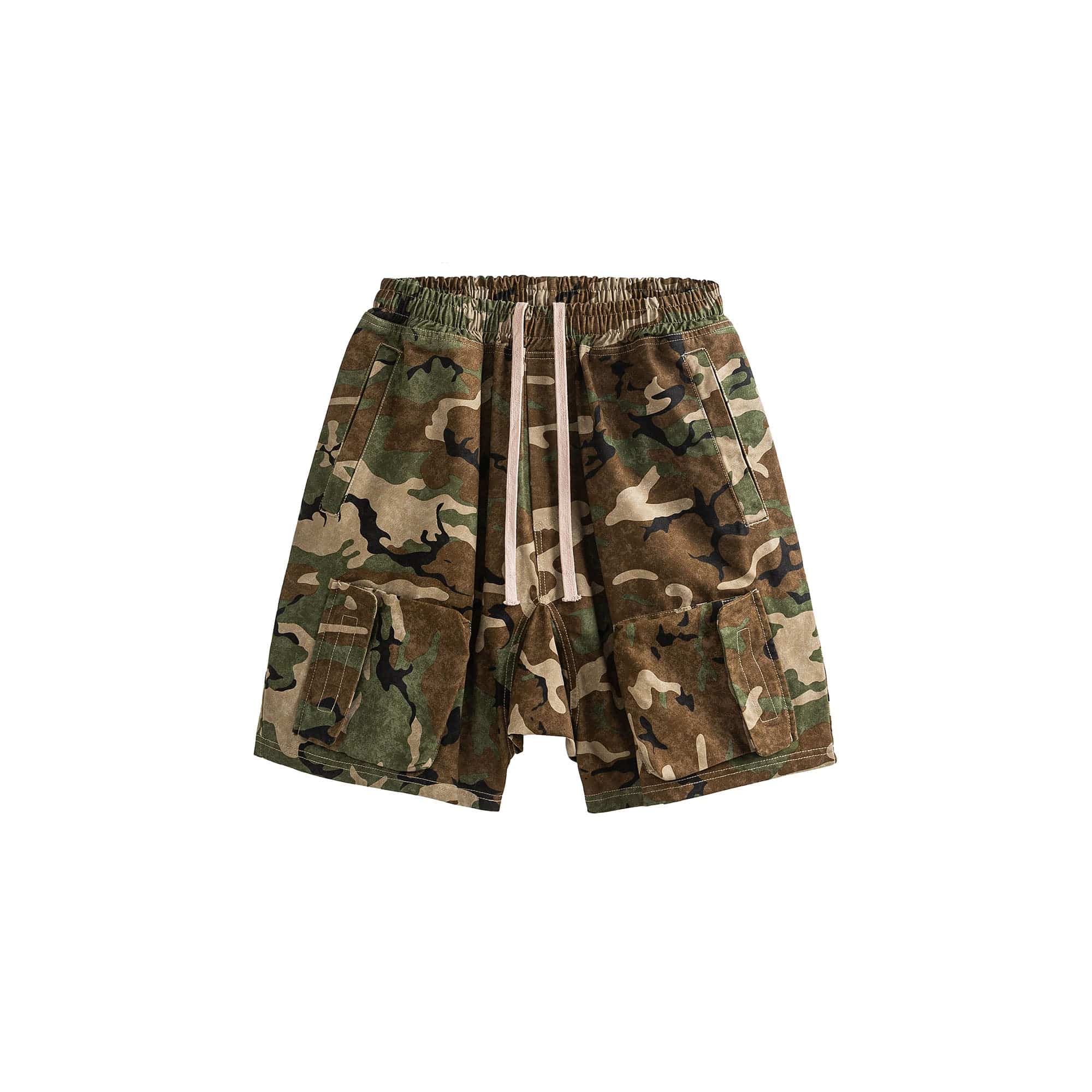 ME DA IGUAL Utility Camo Drawstring Shorts, premium urban and streetwear designers apparel on PROJECTISR.com, ME DA IGUAL