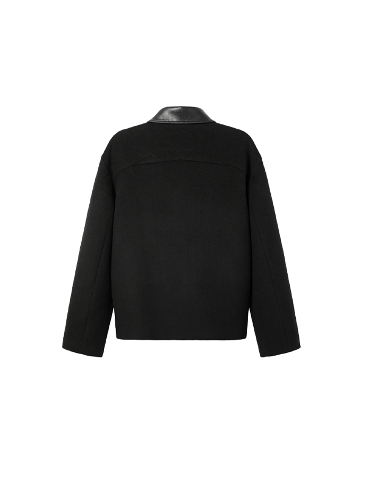 ALVNG AR ANTS PU Collar Wool-Blend Jacket, premium urban and streetwear designers apparel on PROJECTISR.com, ALVNG AR ANTS