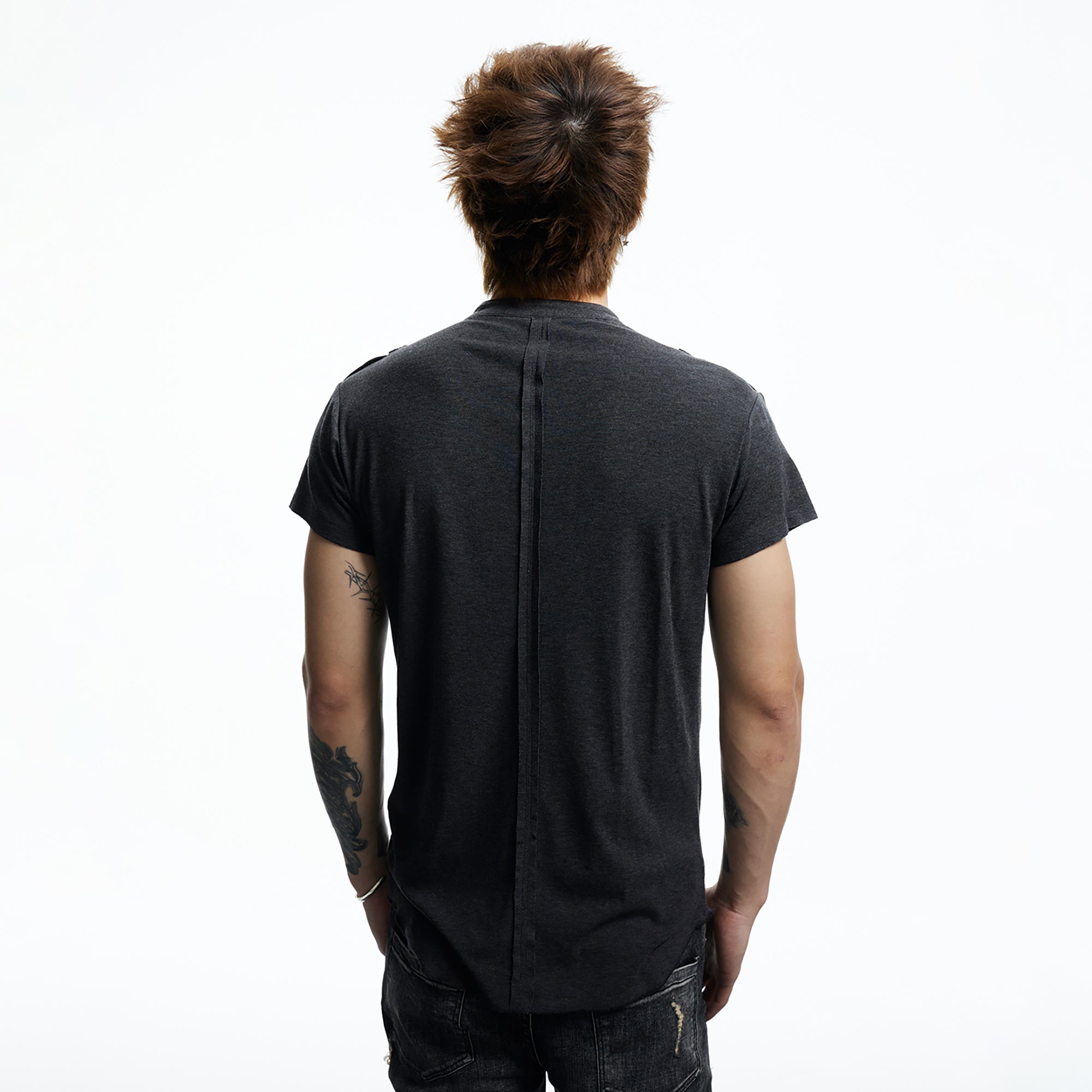 DND4DES Regal Braid Button T-Shirt, premium urban and streetwear designers apparel on PROJECTISR.com, DND4DES