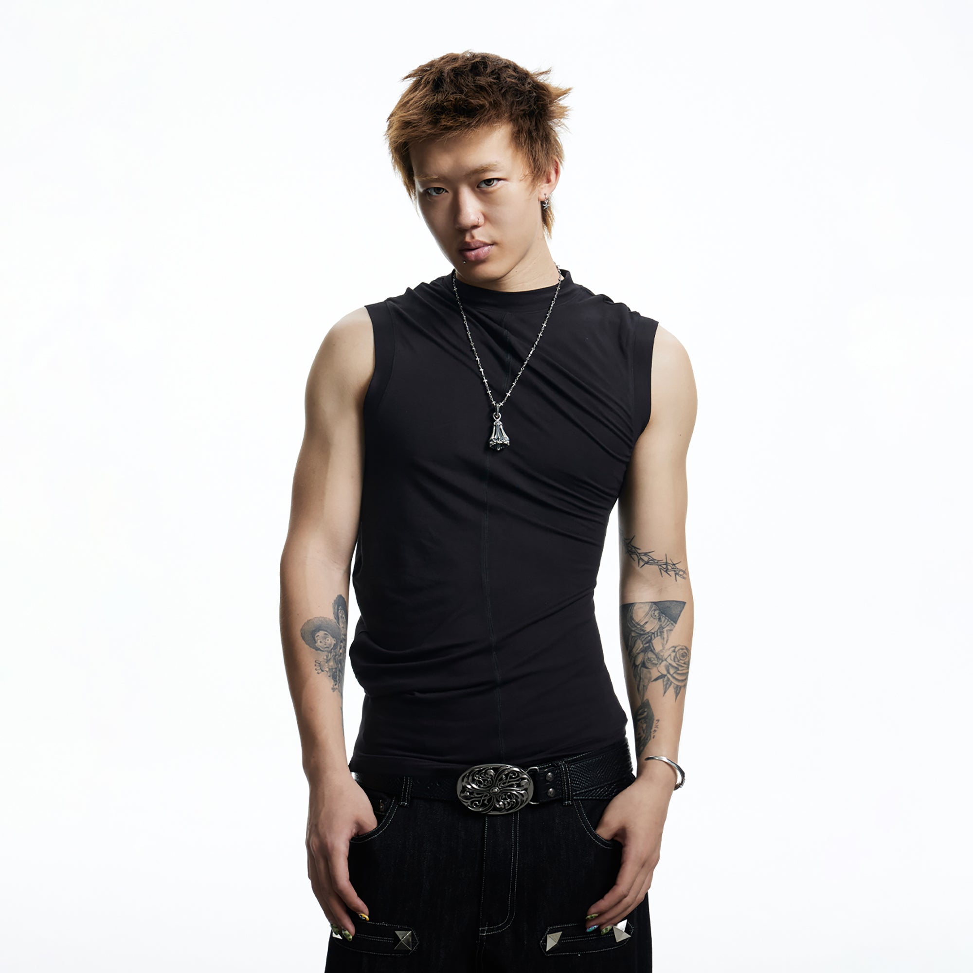 DND4DES Gothic Script Tank Top, premium urban and streetwear designers apparel on PROJECTISR.com, DND4DES
