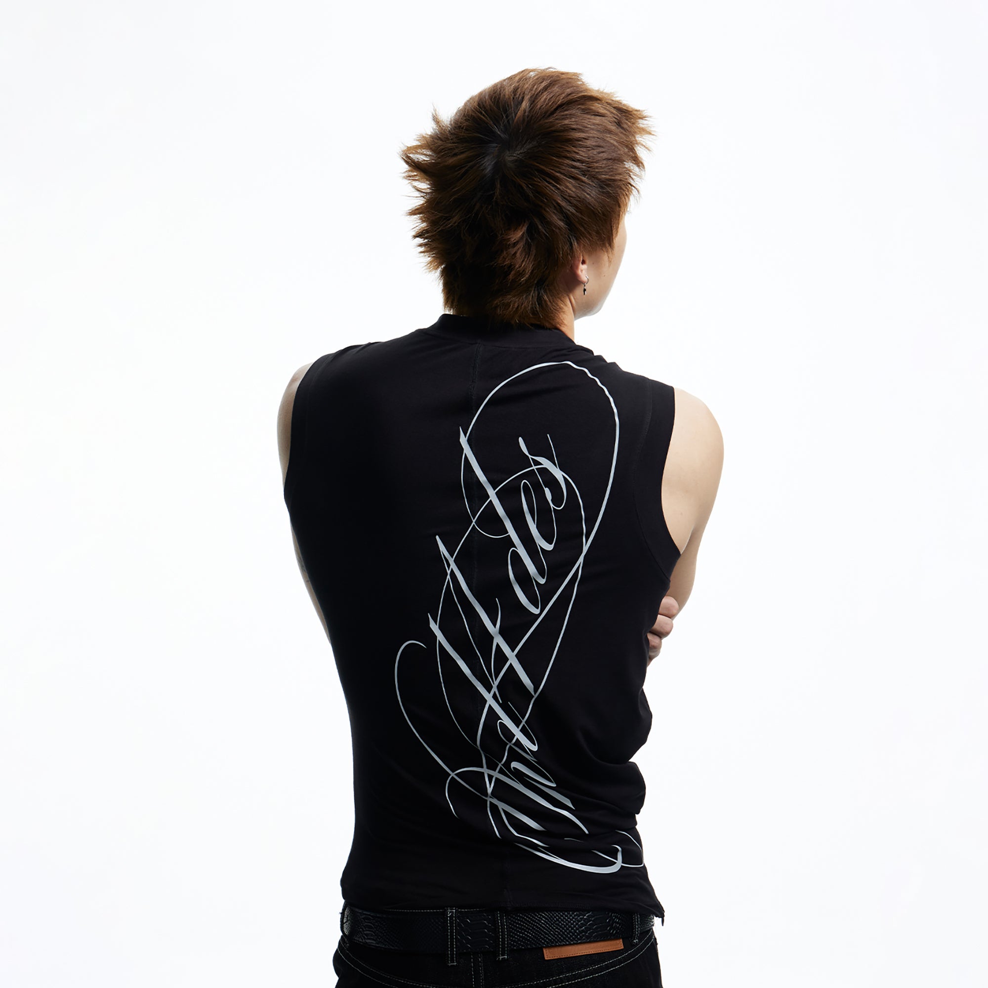 DND4DES Gothic Script Tank Top, premium urban and streetwear designers apparel on PROJECTISR.com, DND4DES