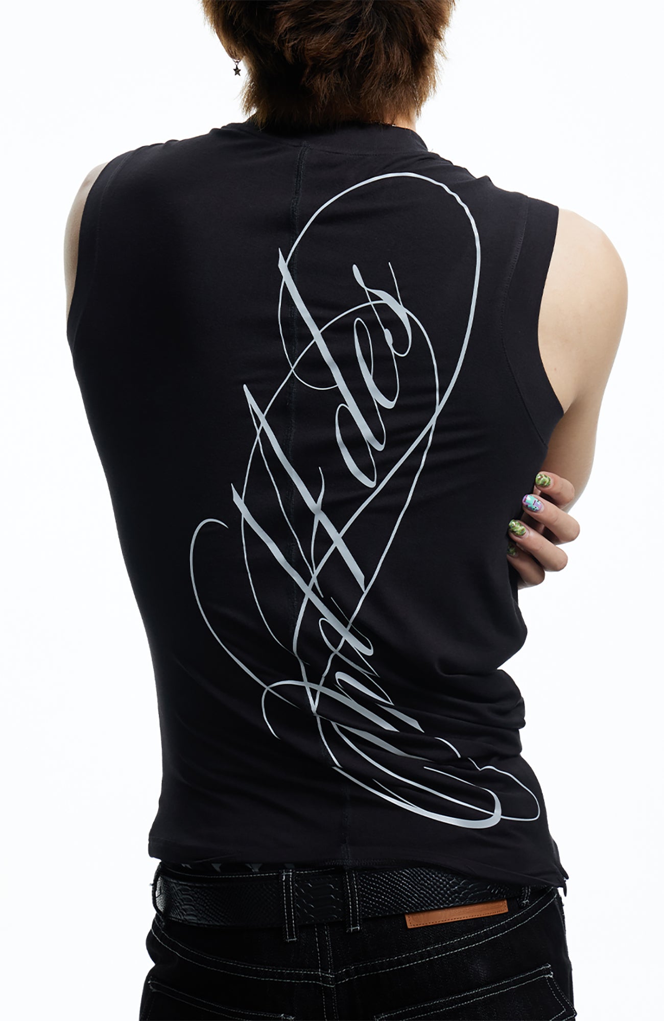 DND4DES Gothic Script Tank Top, premium urban and streetwear designers apparel on PROJECTISR.com, DND4DES