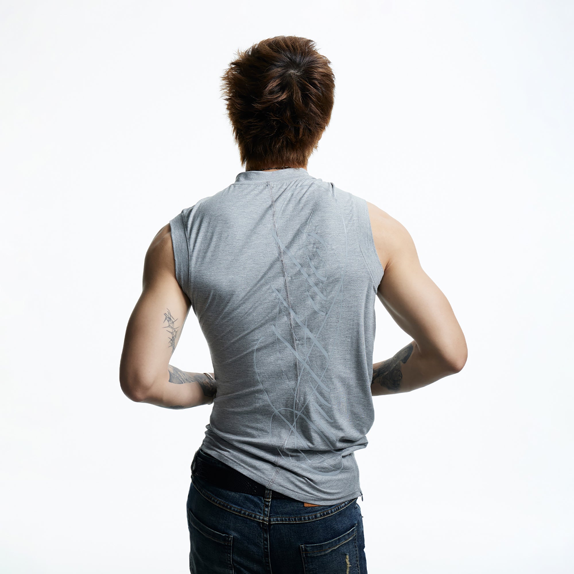 DND4DES Gothic Script Tank Top, premium urban and streetwear designers apparel on PROJECTISR.com, DND4DES