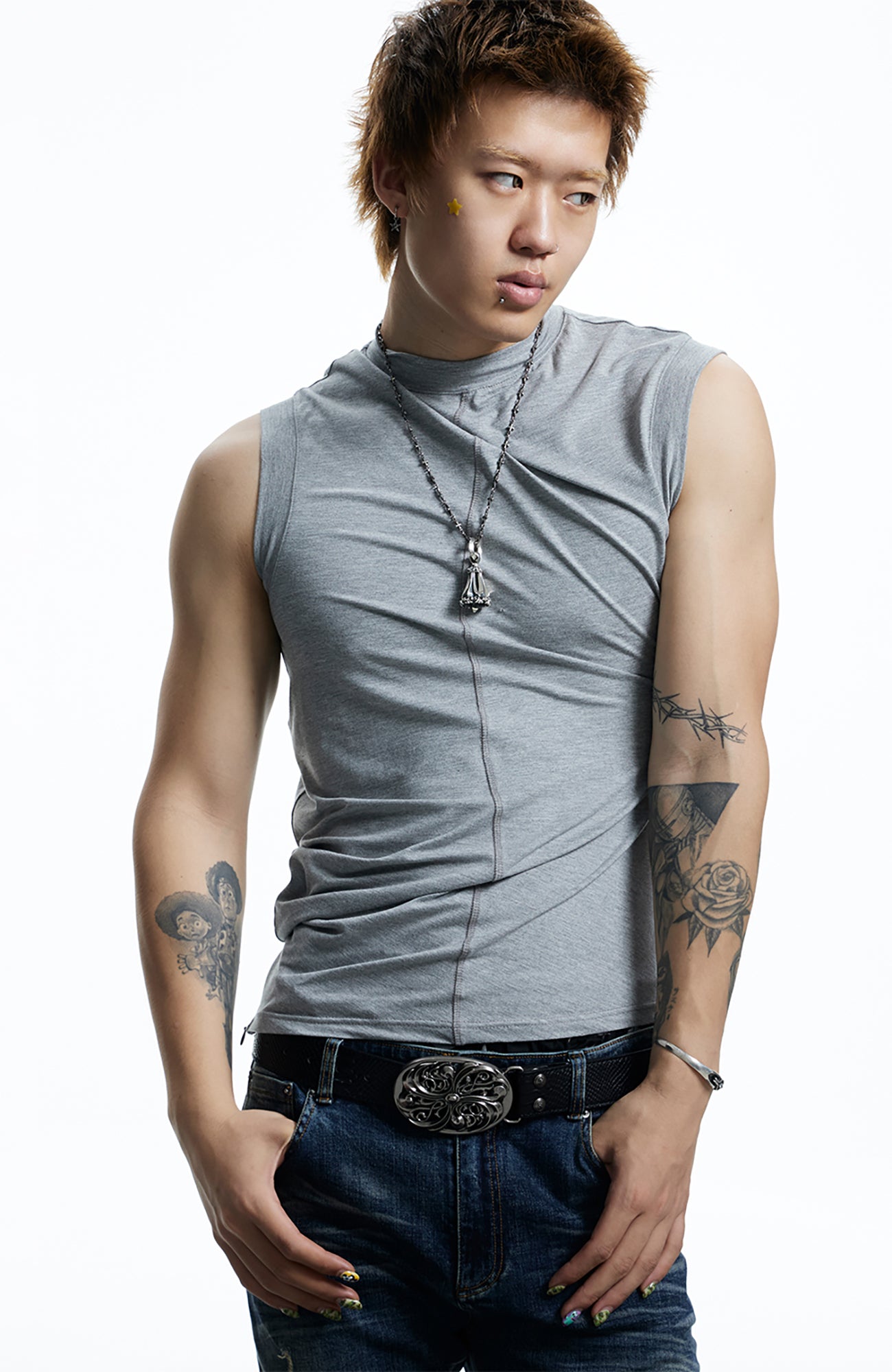 DND4DES Gothic Script Tank Top, premium urban and streetwear designers apparel on PROJECTISR.com, DND4DES