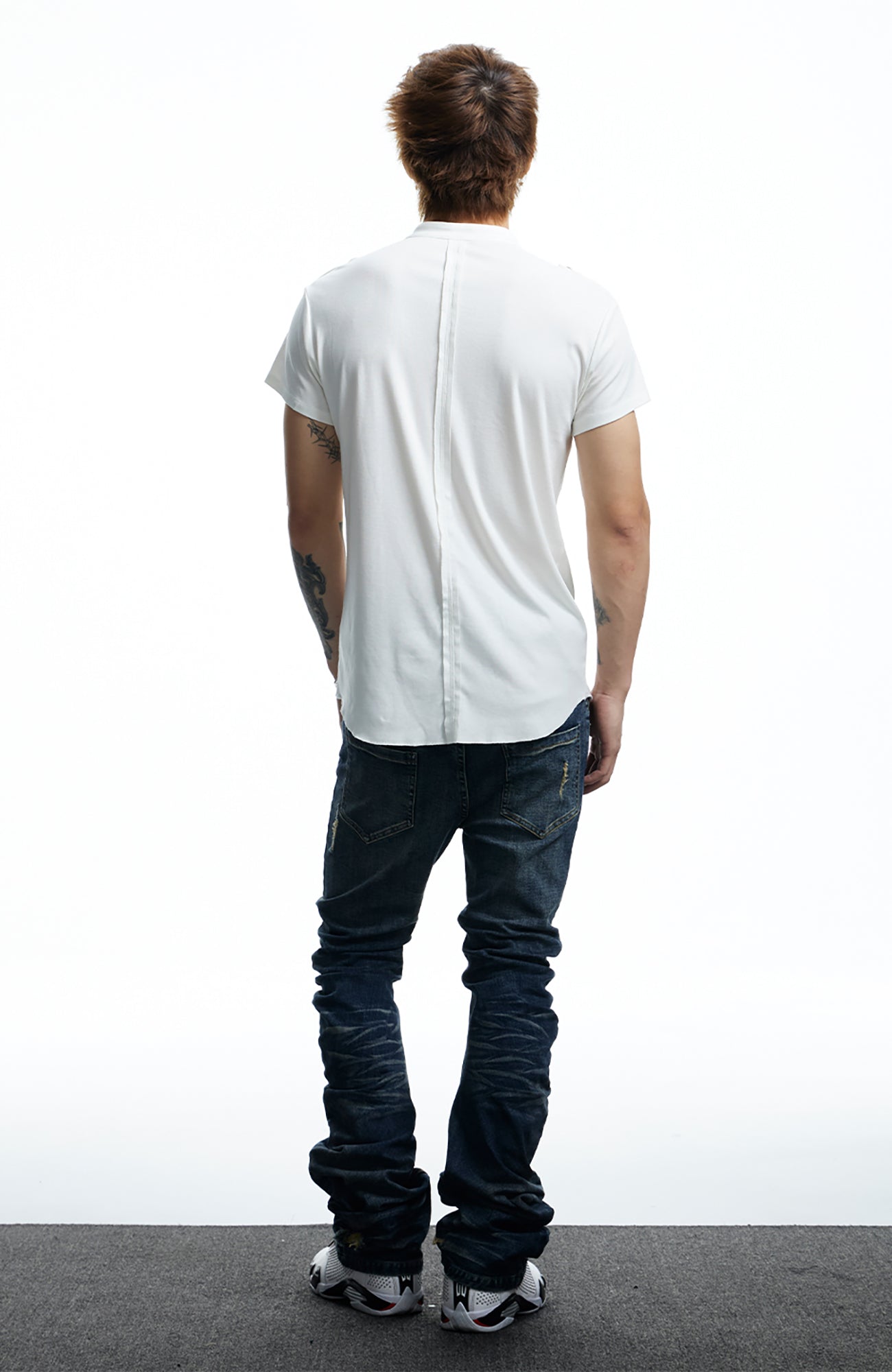 DND4DES Regal Braid Button T-Shirt, premium urban and streetwear designers apparel on PROJECTISR.com, DND4DES