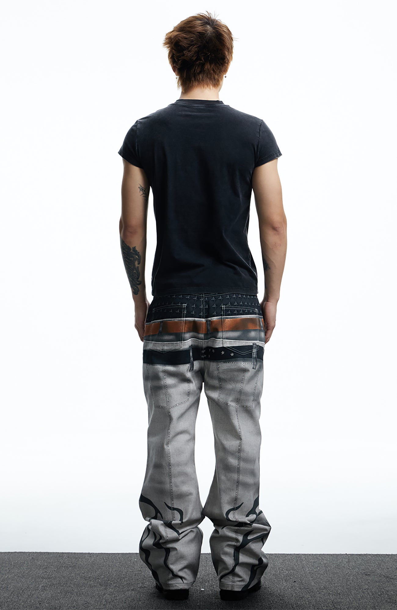 DND4DES Gothic Skull Cross Graphic T-Shirt, premium urban and streetwear designers apparel on PROJECTISR.com, DND4DES