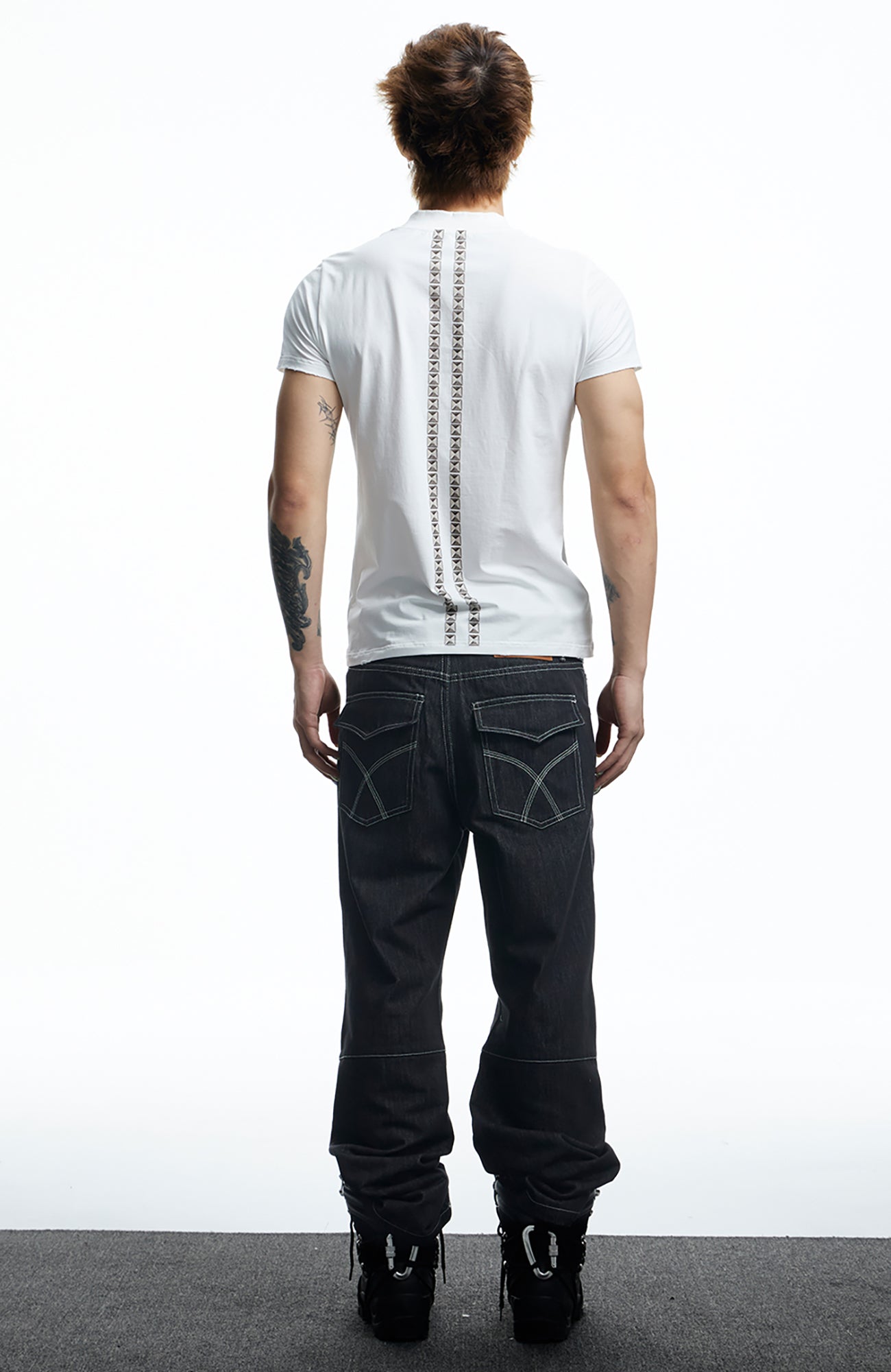 DND4DES Punk Stud Lips Print T-Shirt, premium urban and streetwear designers apparel on PROJECTISR.com, DND4DES