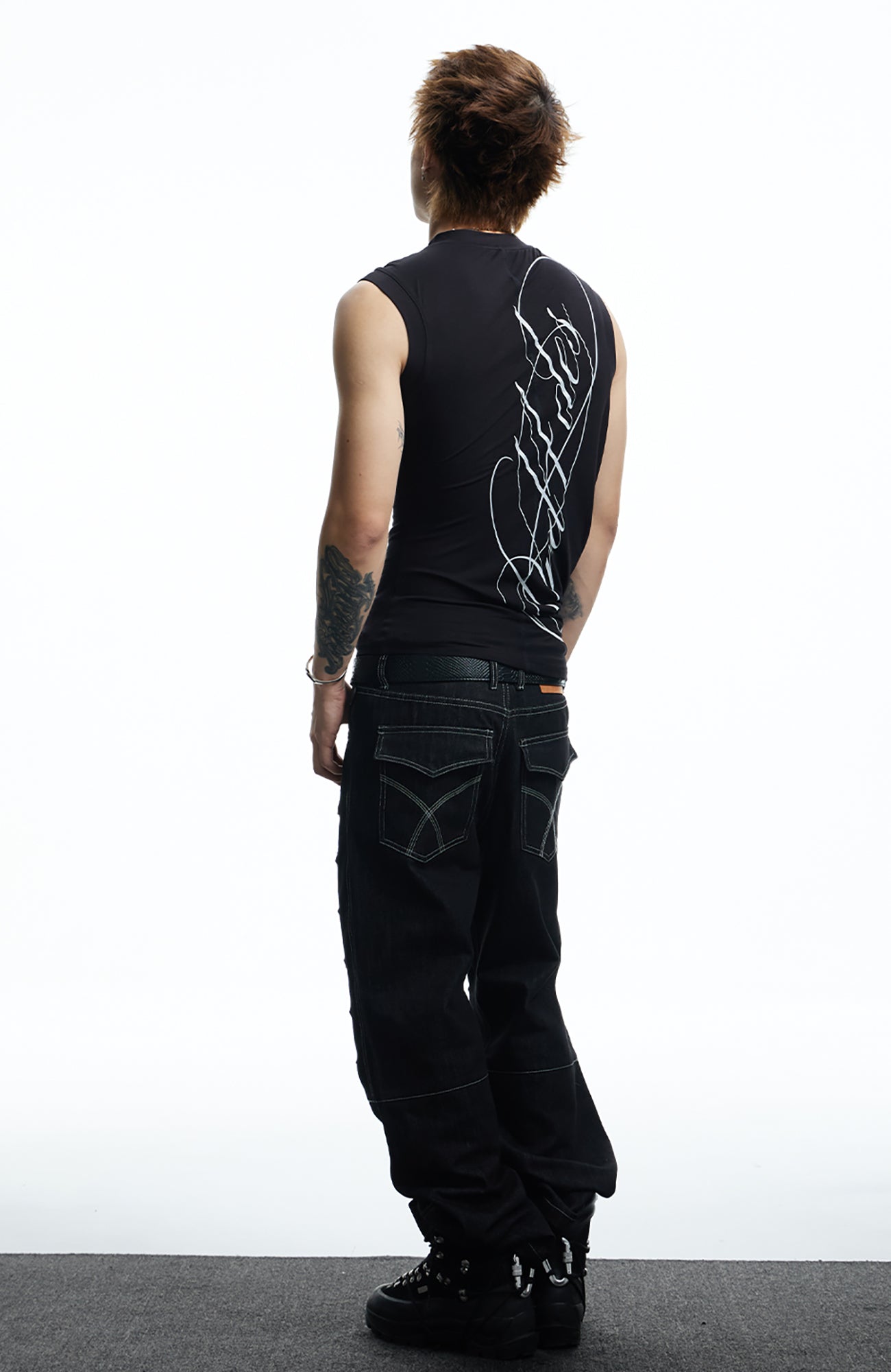 DND4DES Gothic Script Tank Top, premium urban and streetwear designers apparel on PROJECTISR.com, DND4DES