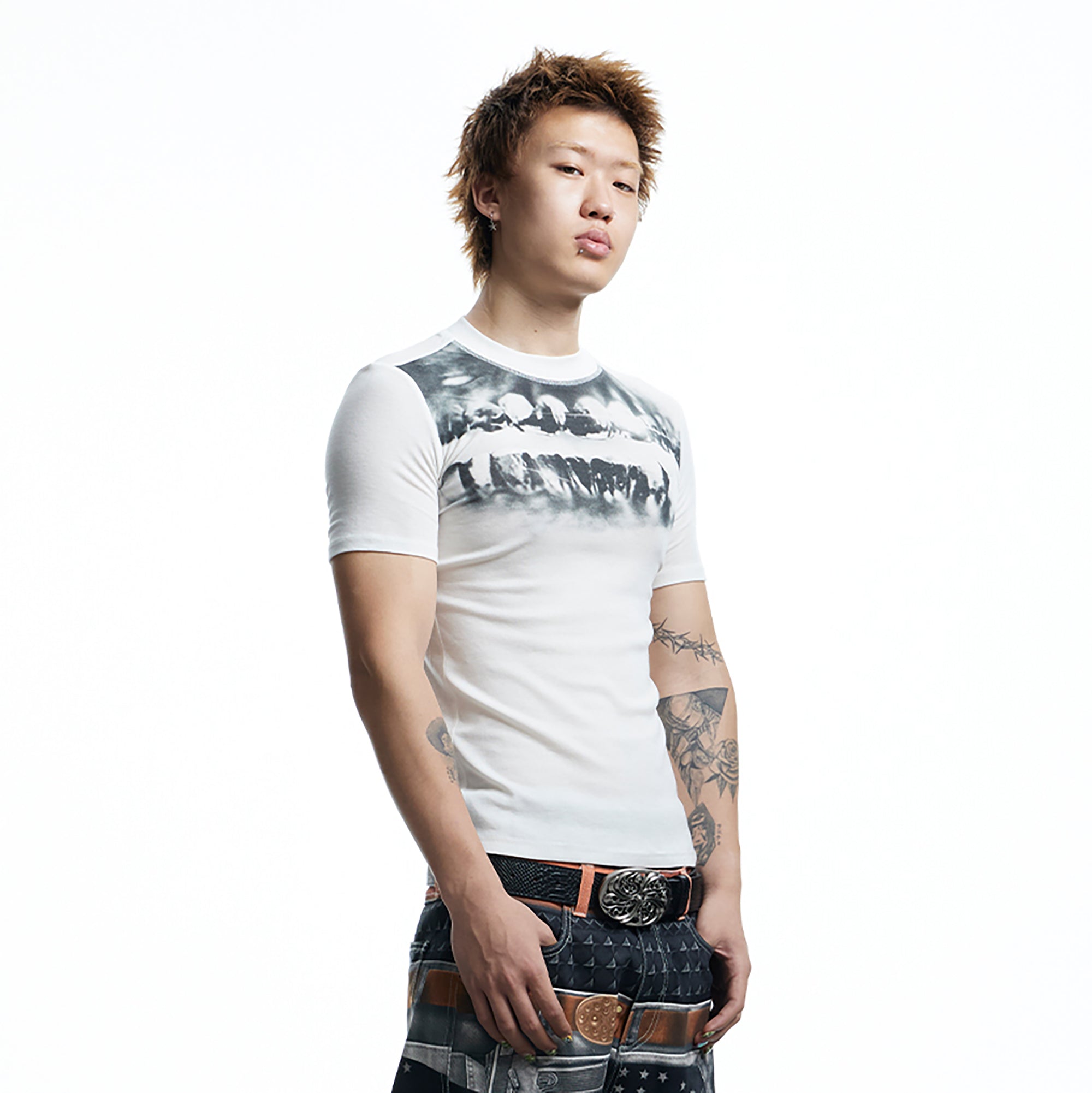 DND4DES Slim Opiate Teeth Graphic Tee, premium urban and streetwear designers apparel on PROJECTISR.com, DND4DES
