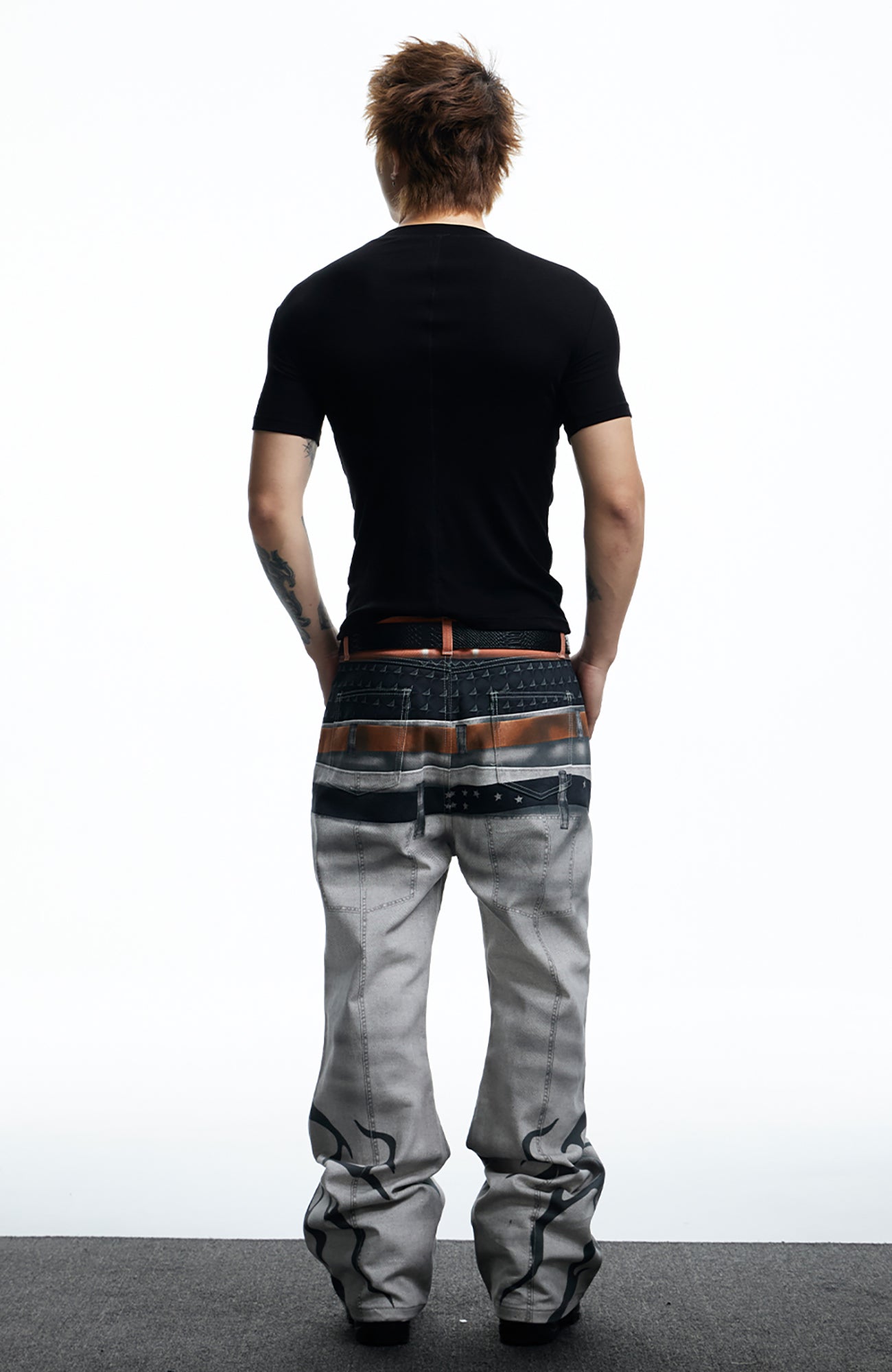 DND4DES Slim Bullet Graphic Wool-Blend Tee, premium urban and streetwear designers apparel on PROJECTISR.com, DND4DES