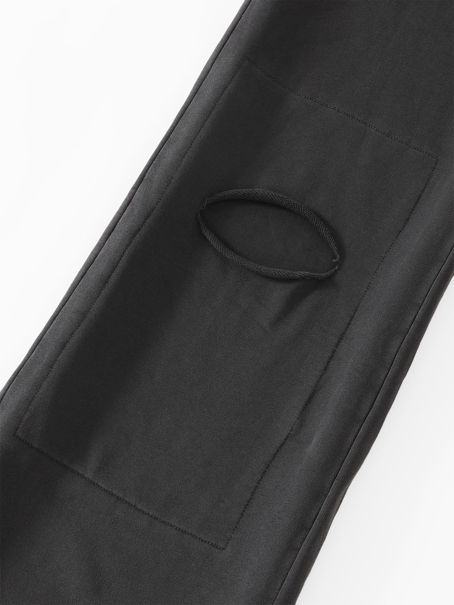 RICHILL Ring Detail Coin Button Distressed Pants
