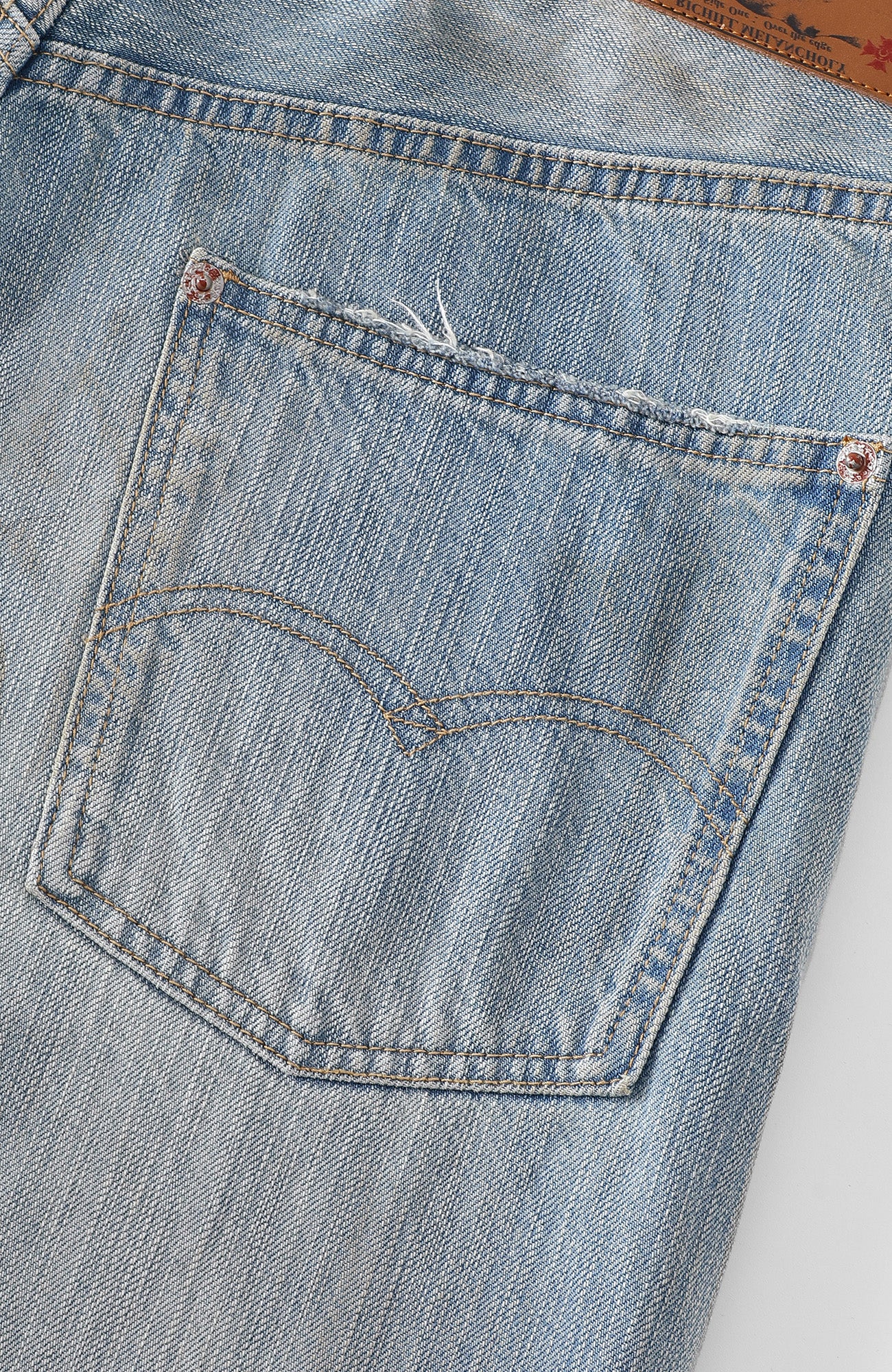 RICHILL Distressed Paneled Washed Straight-Leg Jeans, premium urban and streetwear designers apparel on PROJECTISR.com, RICHILL