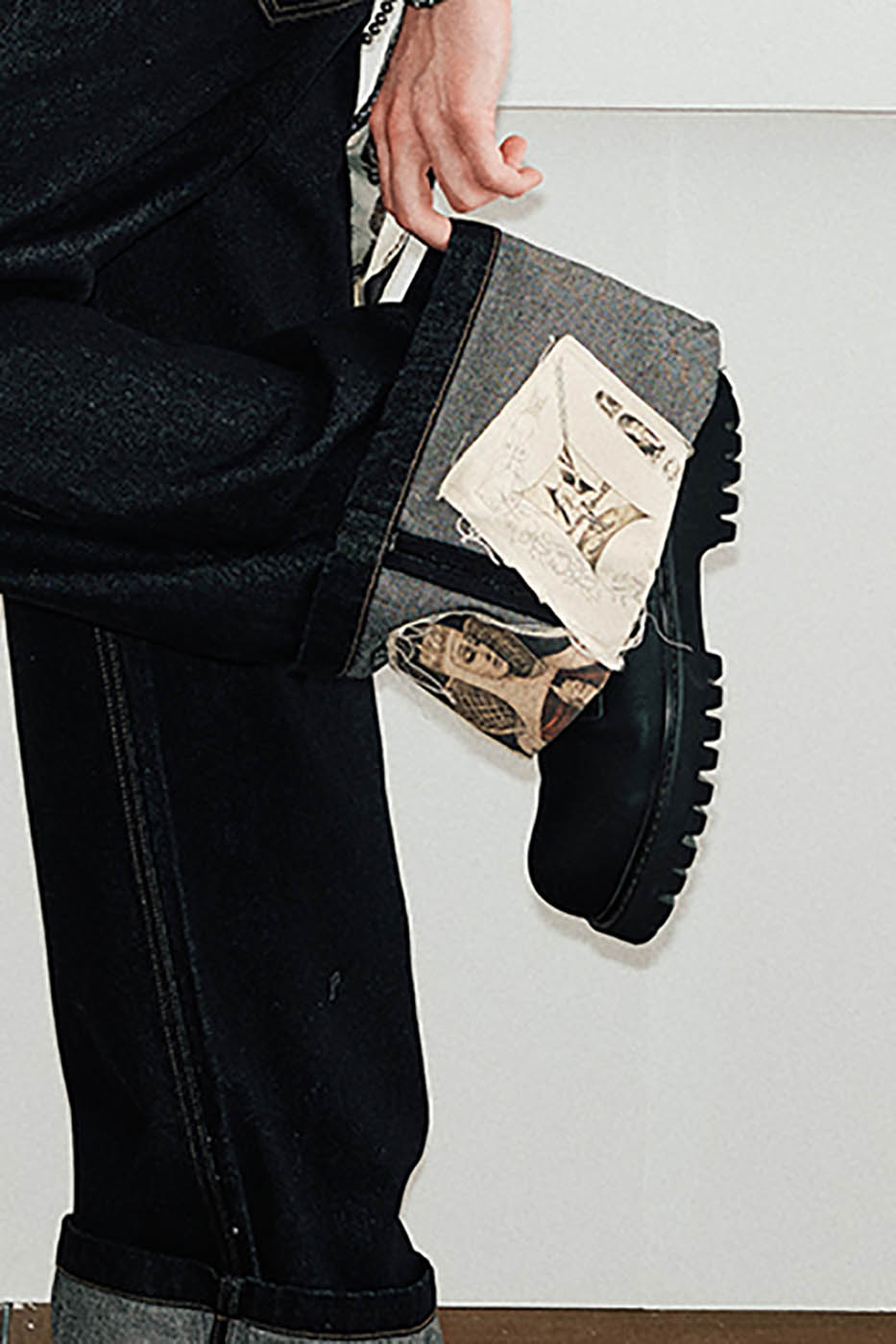 KREATE Patchwork Denim Pants, premium urban and streetwear designers apparel on PROJECTISR.com, KREATE