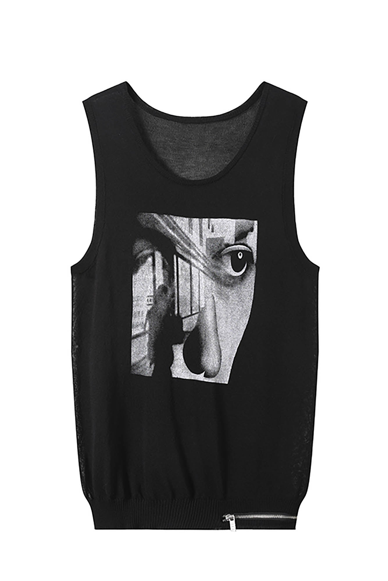 KREATE Abstract Face Knitted Tank Top, premium urban and streetwear designers apparel on PROJECTISR.com, KREATE