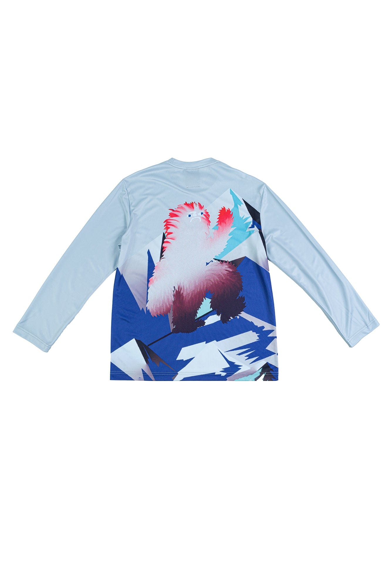 NERHI Red Yeti Long-Sleeve Tee, premium urban and streetwear designers apparel on PROJECTISR.com, NERHI