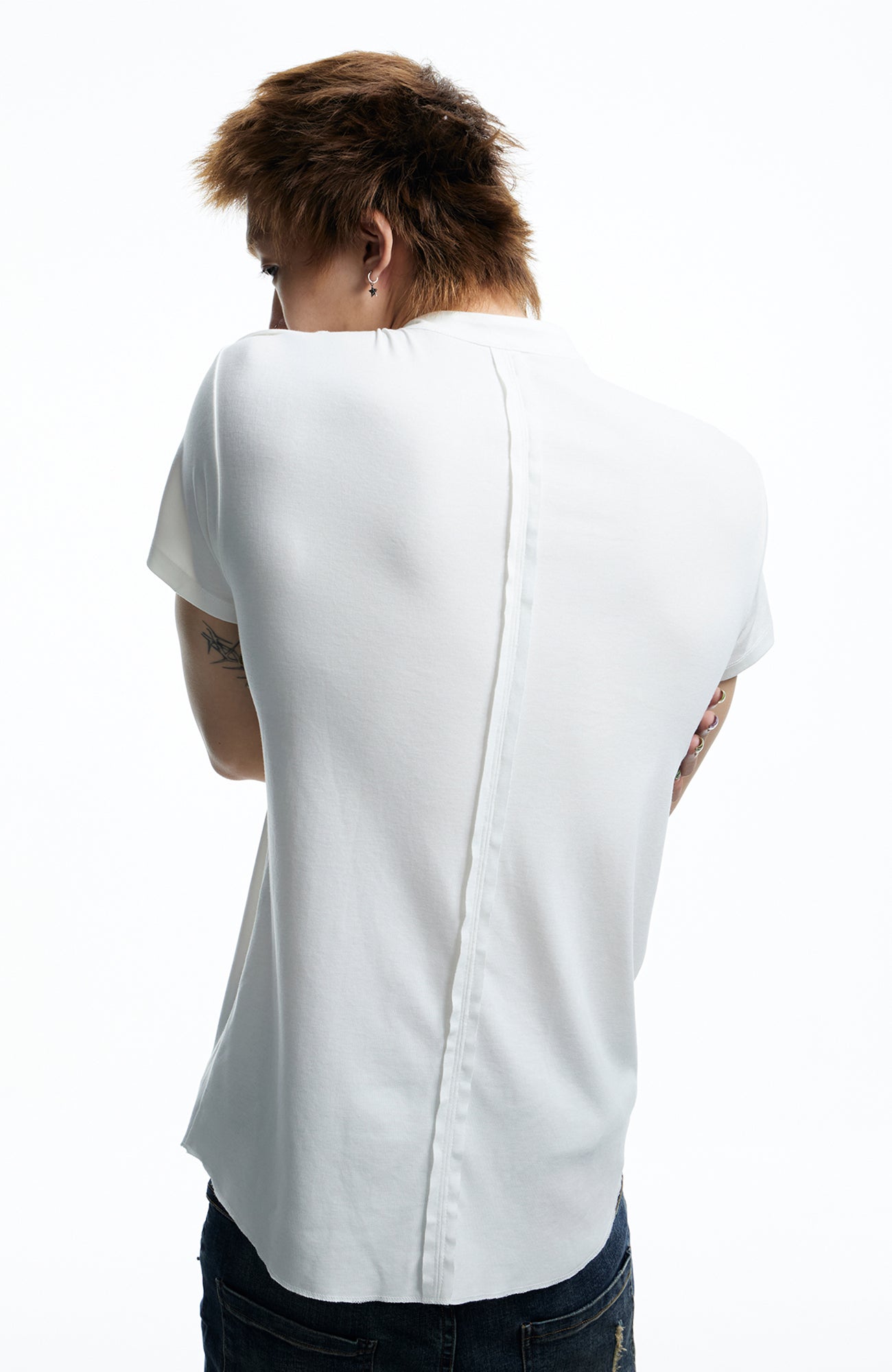 DND4DES Regal Braid Button T-Shirt, premium urban and streetwear designers apparel on PROJECTISR.com, DND4DES