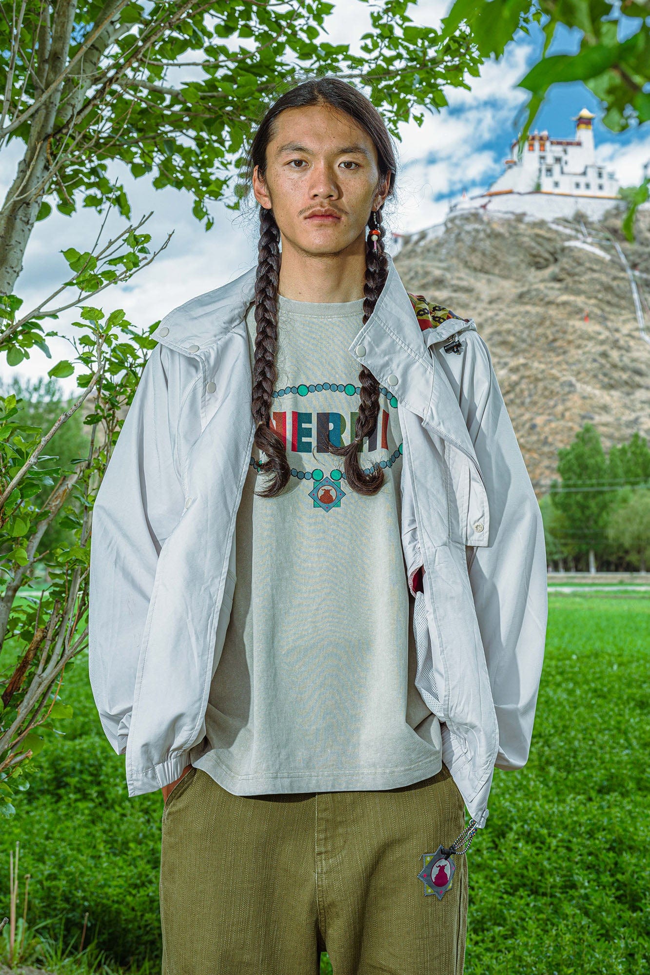 NERHI Graphic-Lined Hood Jacket, premium urban and streetwear designers apparel on PROJECTISR.com, NERHI