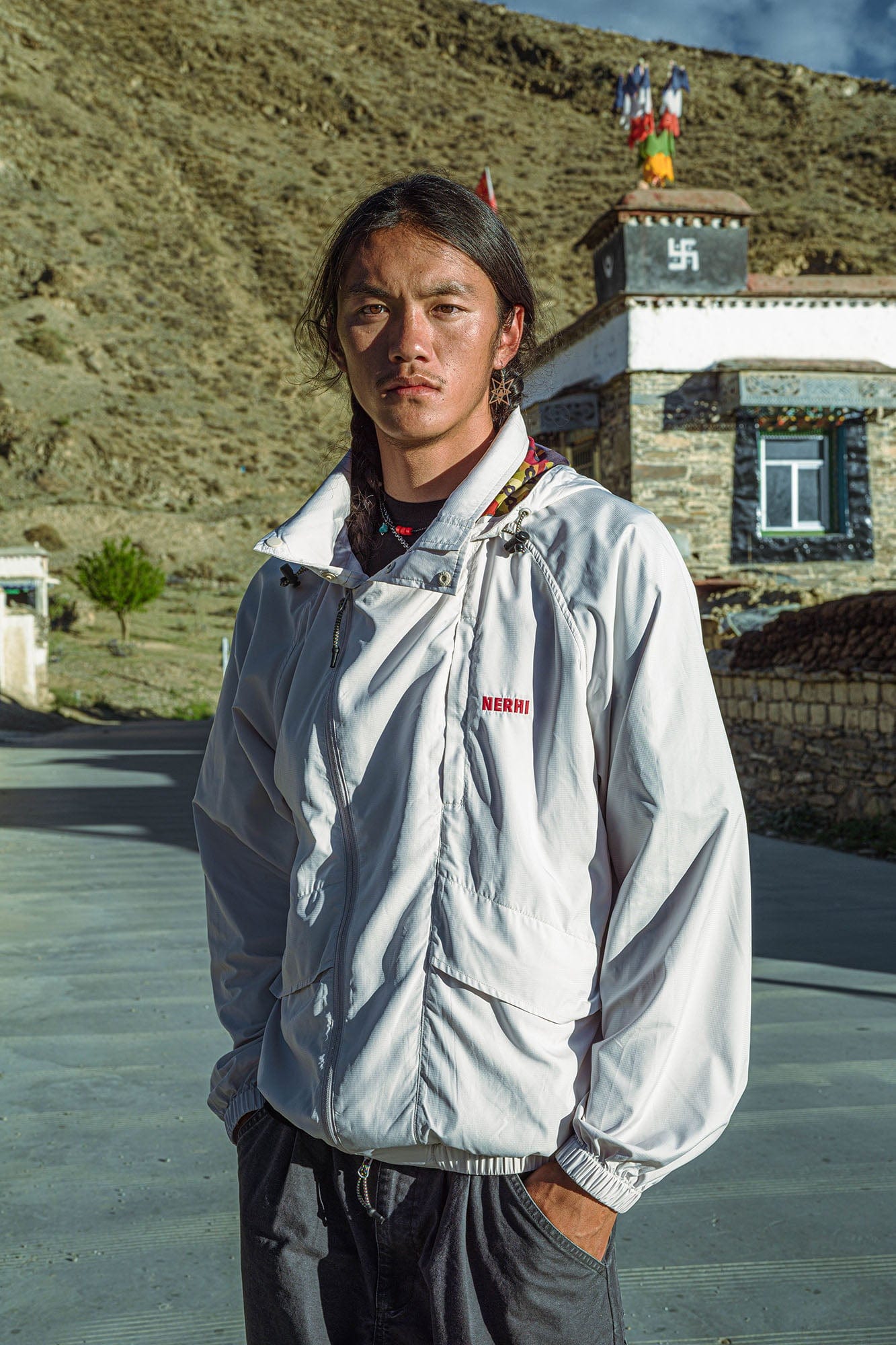 NERHI Graphic-Lined Hood Jacket, premium urban and streetwear designers apparel on PROJECTISR.com, NERHI