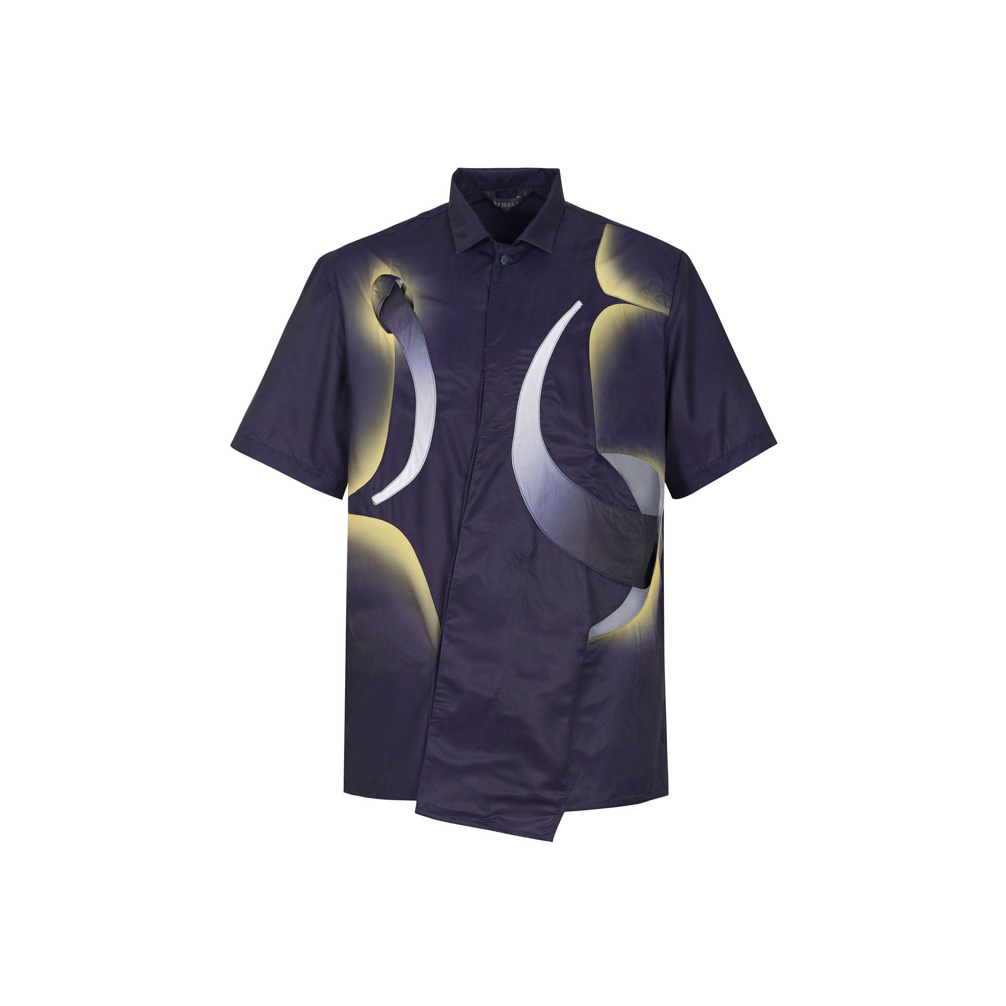 TUIMU Deconstructed Abstract Moon Star Shirt, premium urban and streetwear designers apparel on PROJECTISR.com, TUIMU