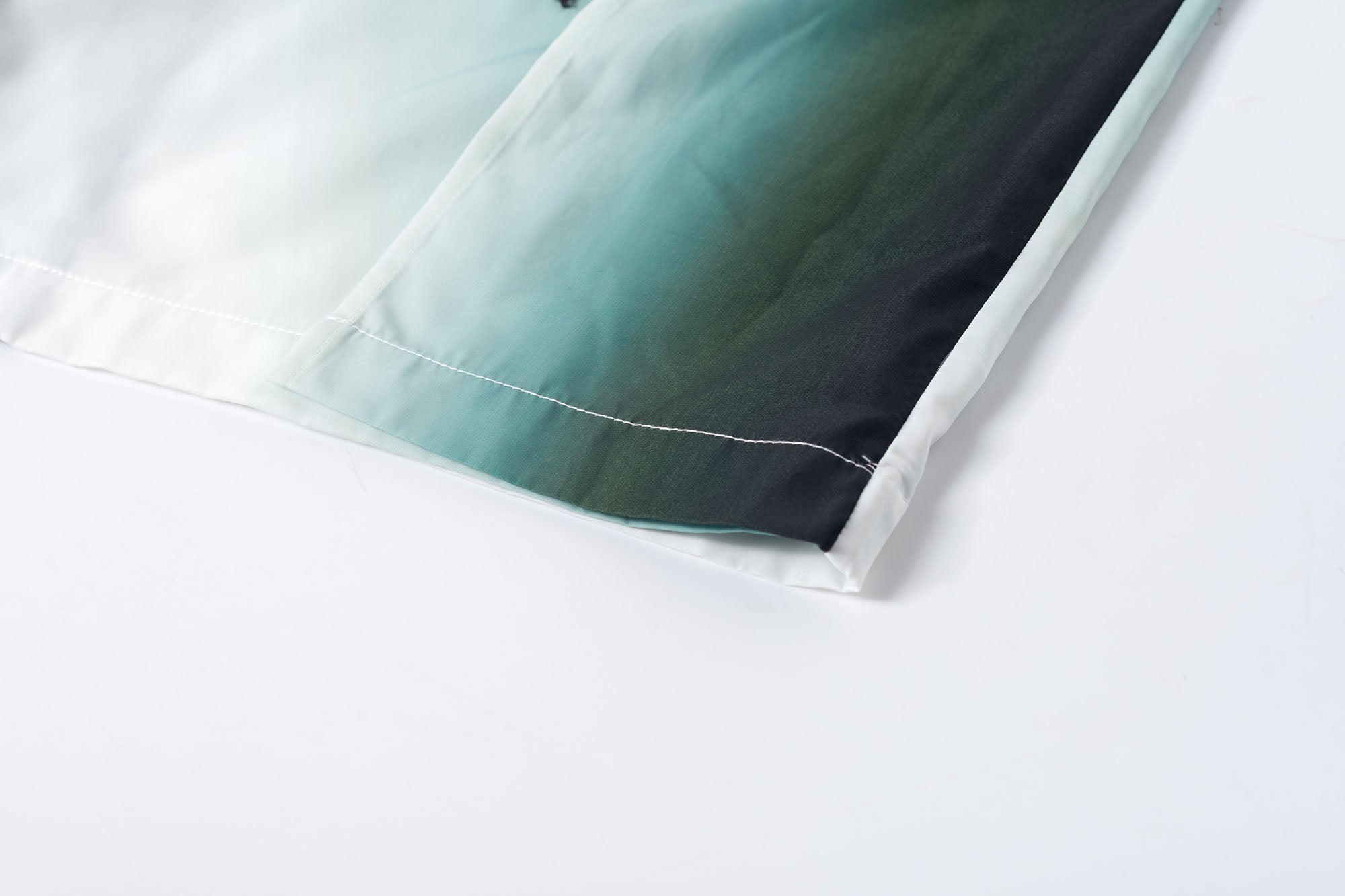 TUIMU Gradient Geometry Panel Acetate Shirt, premium urban and streetwear designers apparel on PROJECTISR.com, TUIMU