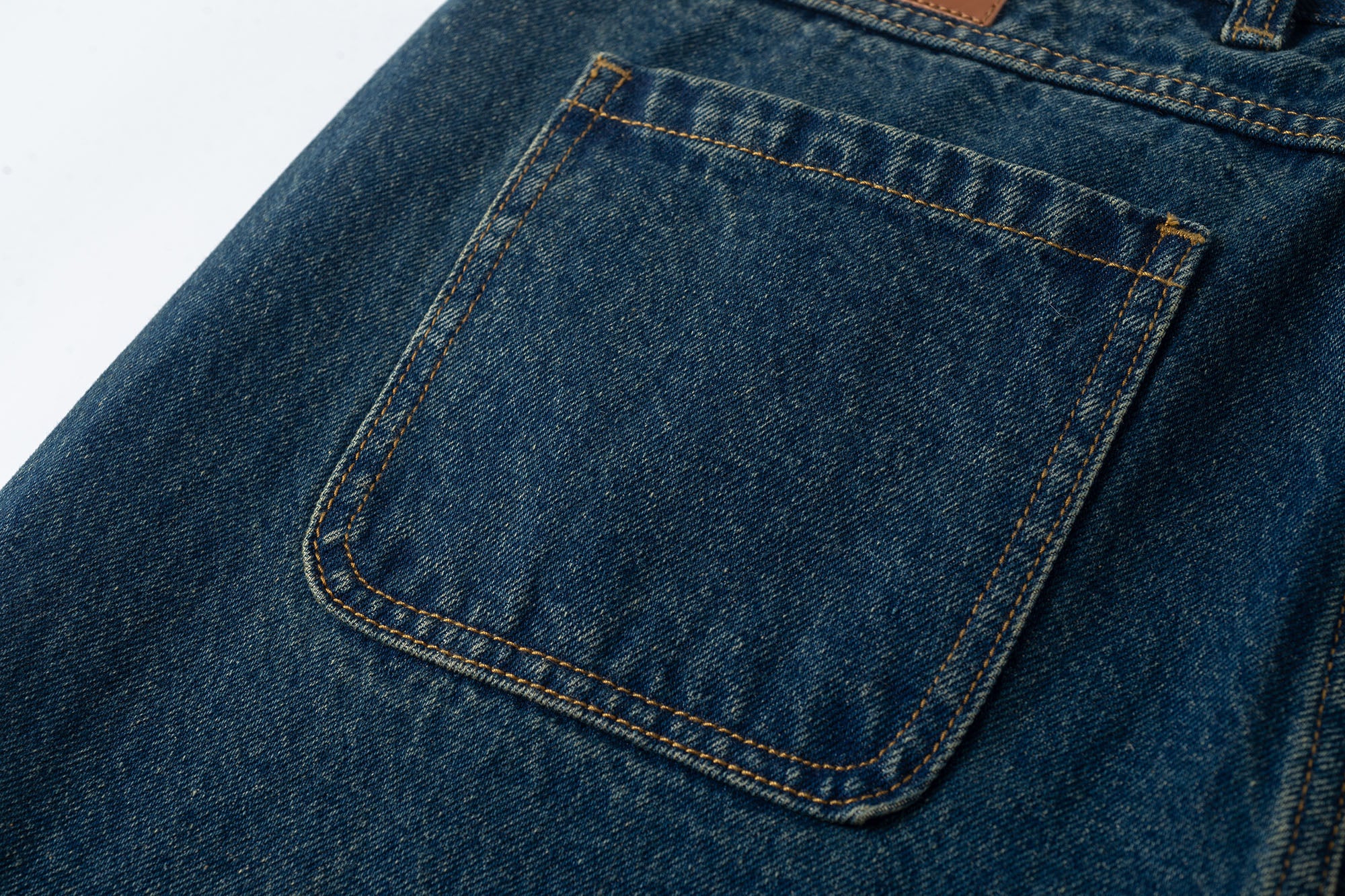 TUIMU Fringe-Trim Straight-Leg Washed Jeans, premium urban and streetwear designers apparel on PROJECTISR.com, TUIMU