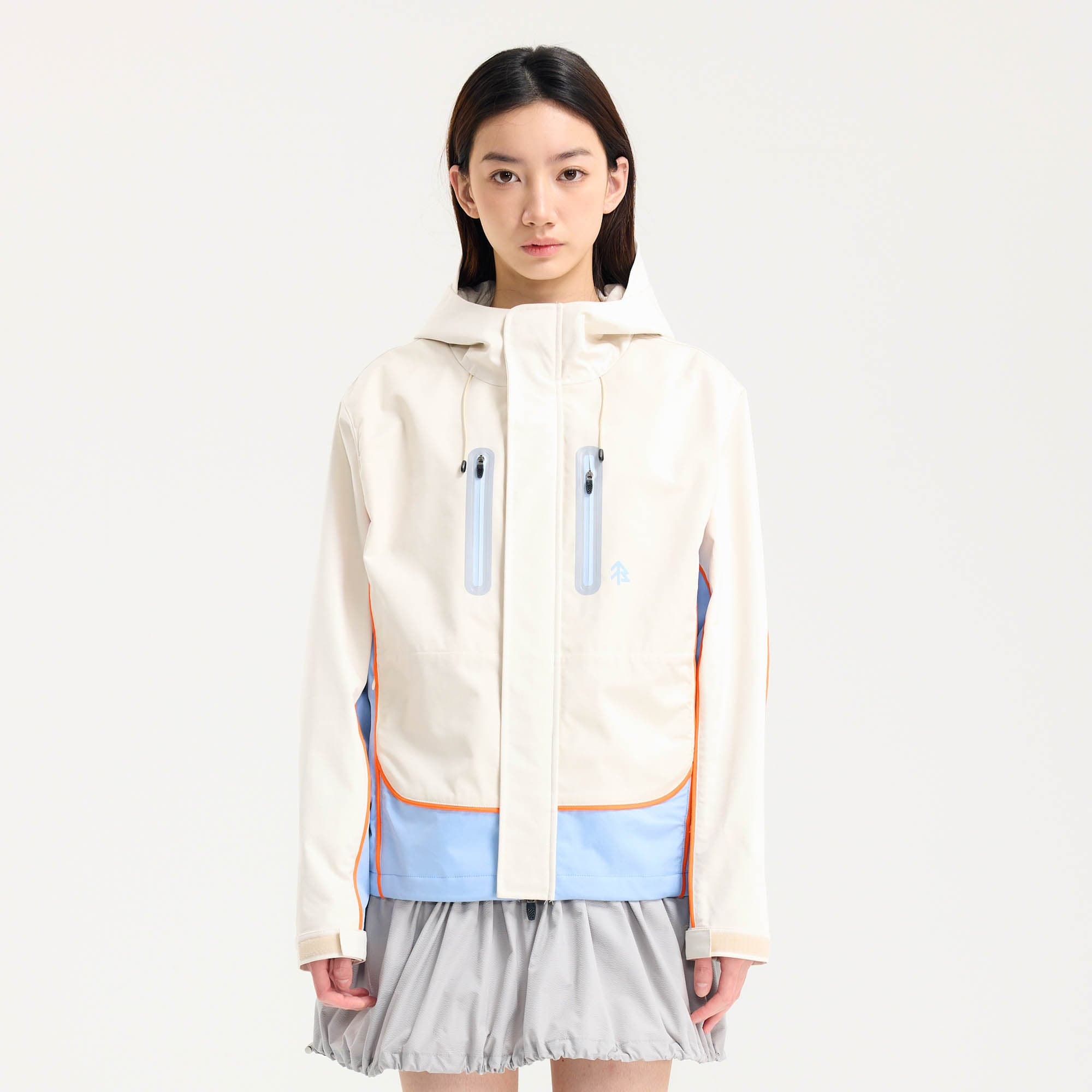 BONELESS Contrast Waterproof Utility Hooded Jacket, premium urban and streetwear designers apparel on PROJECTISR.com, BONELESS