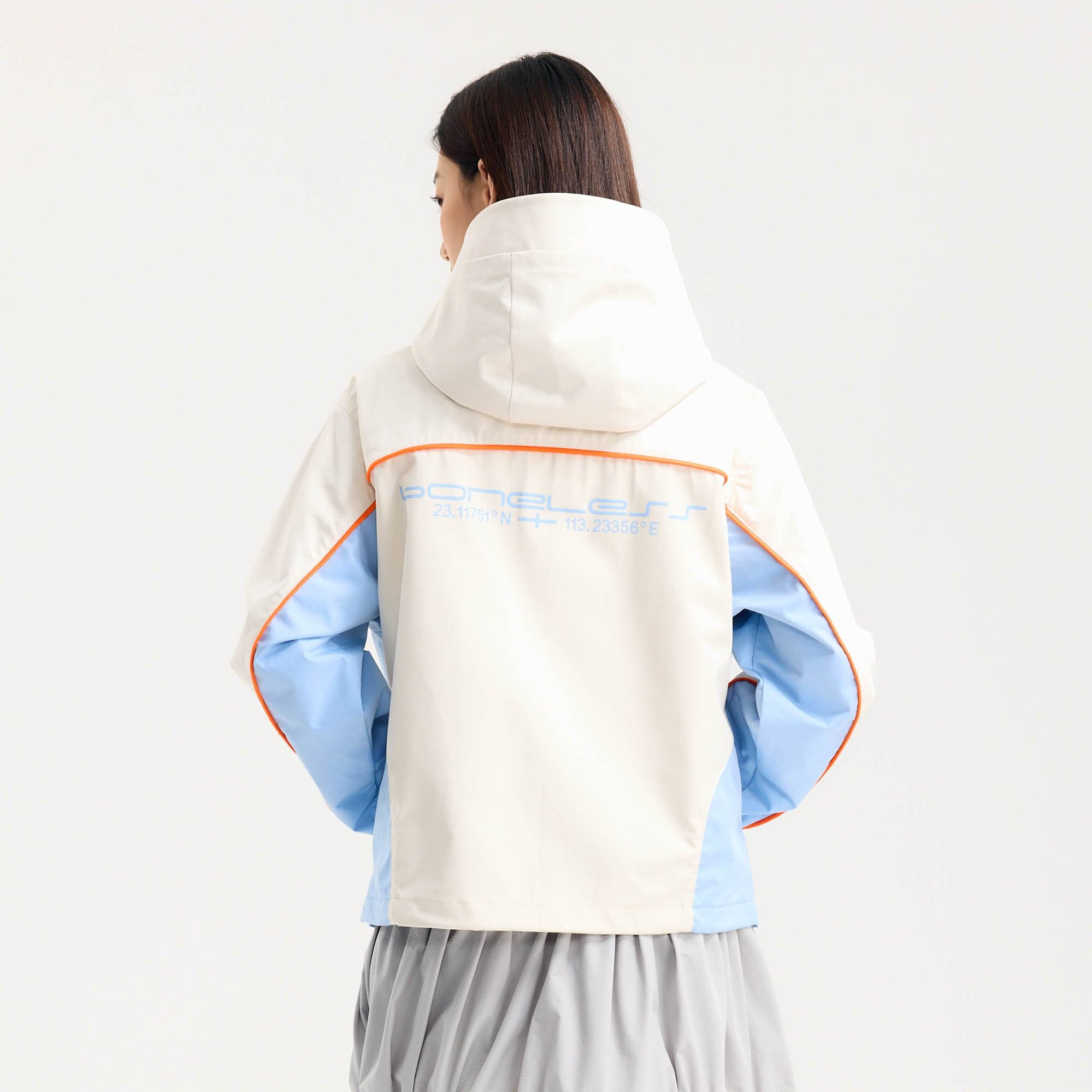 BONELESS Contrast Waterproof Utility Hooded Jacket, premium urban and streetwear designers apparel on PROJECTISR.com, BONELESS