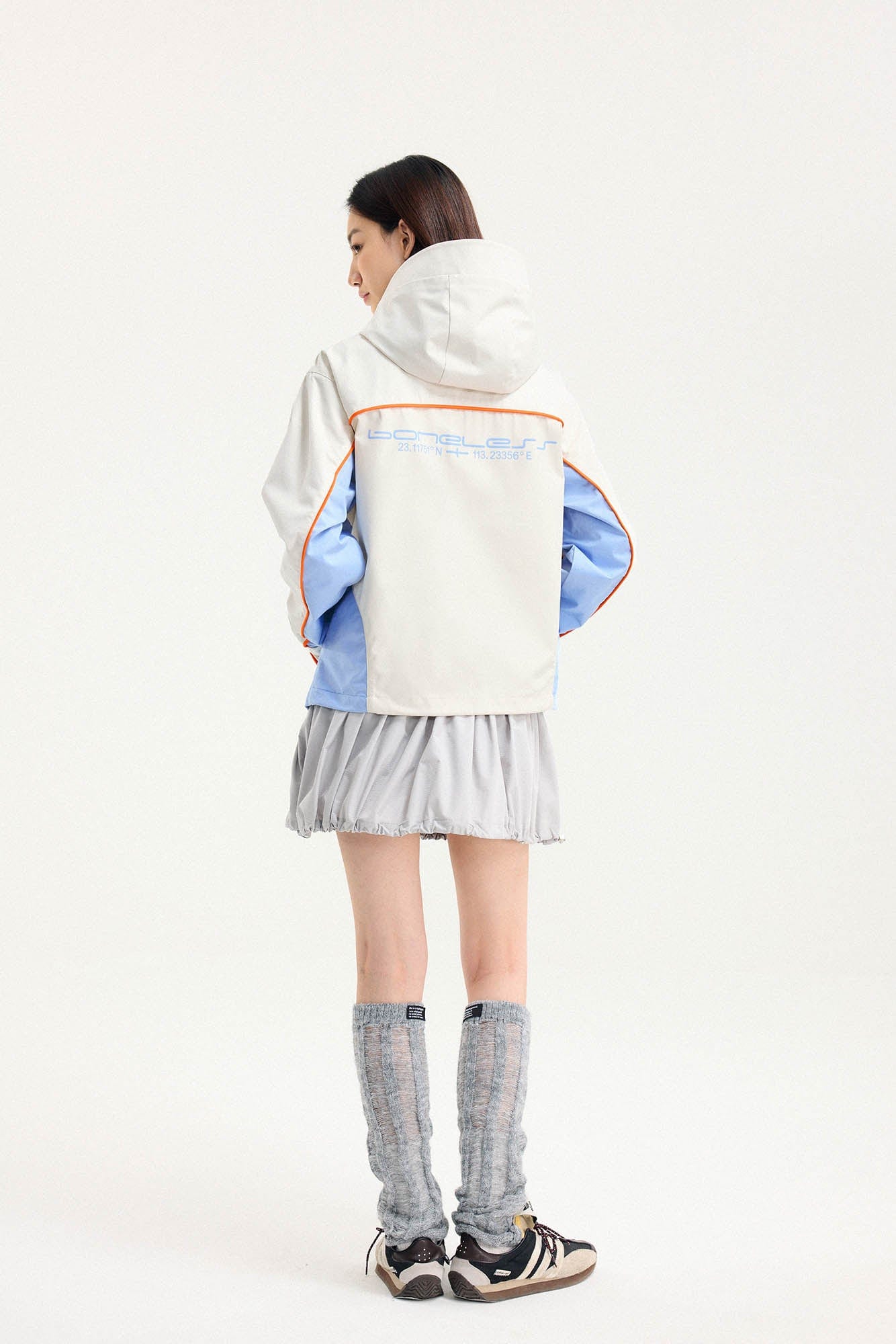 BONELESS Contrast Waterproof Utility Hooded Jacket, premium urban and streetwear designers apparel on PROJECTISR.com, BONELESS