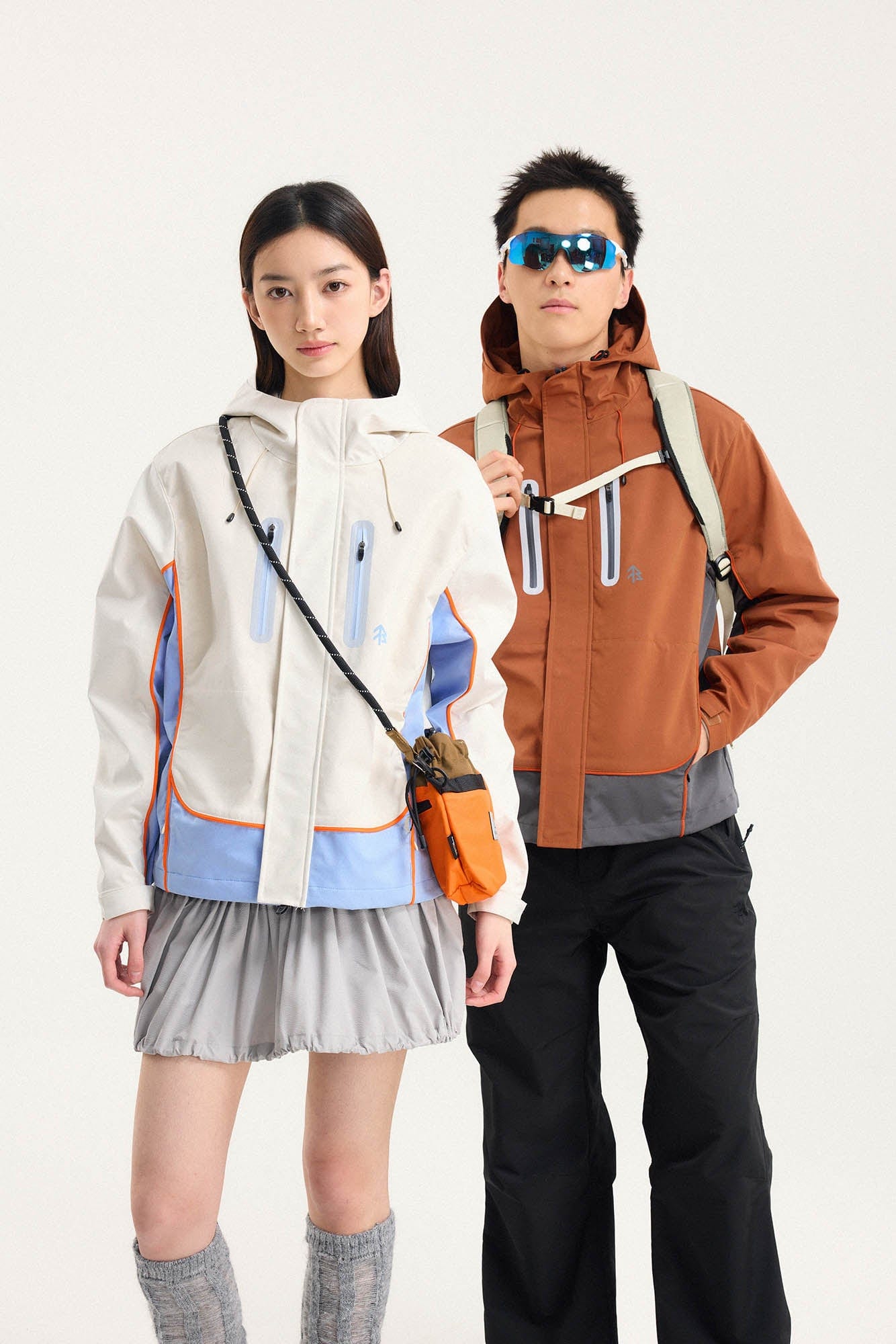 BONELESS Contrast Waterproof Utility Hooded Jacket, premium urban and streetwear designers apparel on PROJECTISR.com, BONELESS