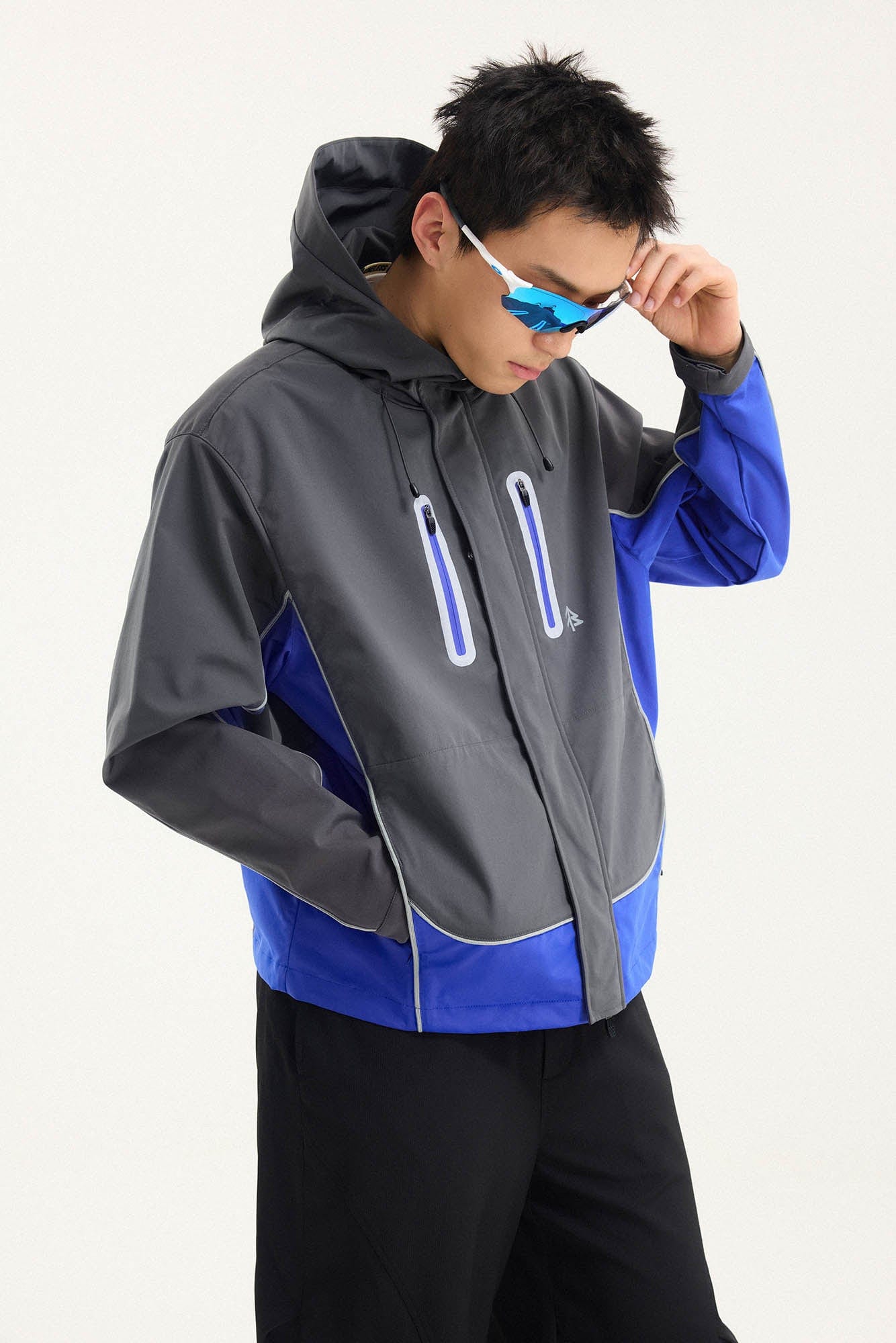 BONELESS Contrast Waterproof Utility Hooded Jacket, premium urban and streetwear designers apparel on PROJECTISR.com, BONELESS