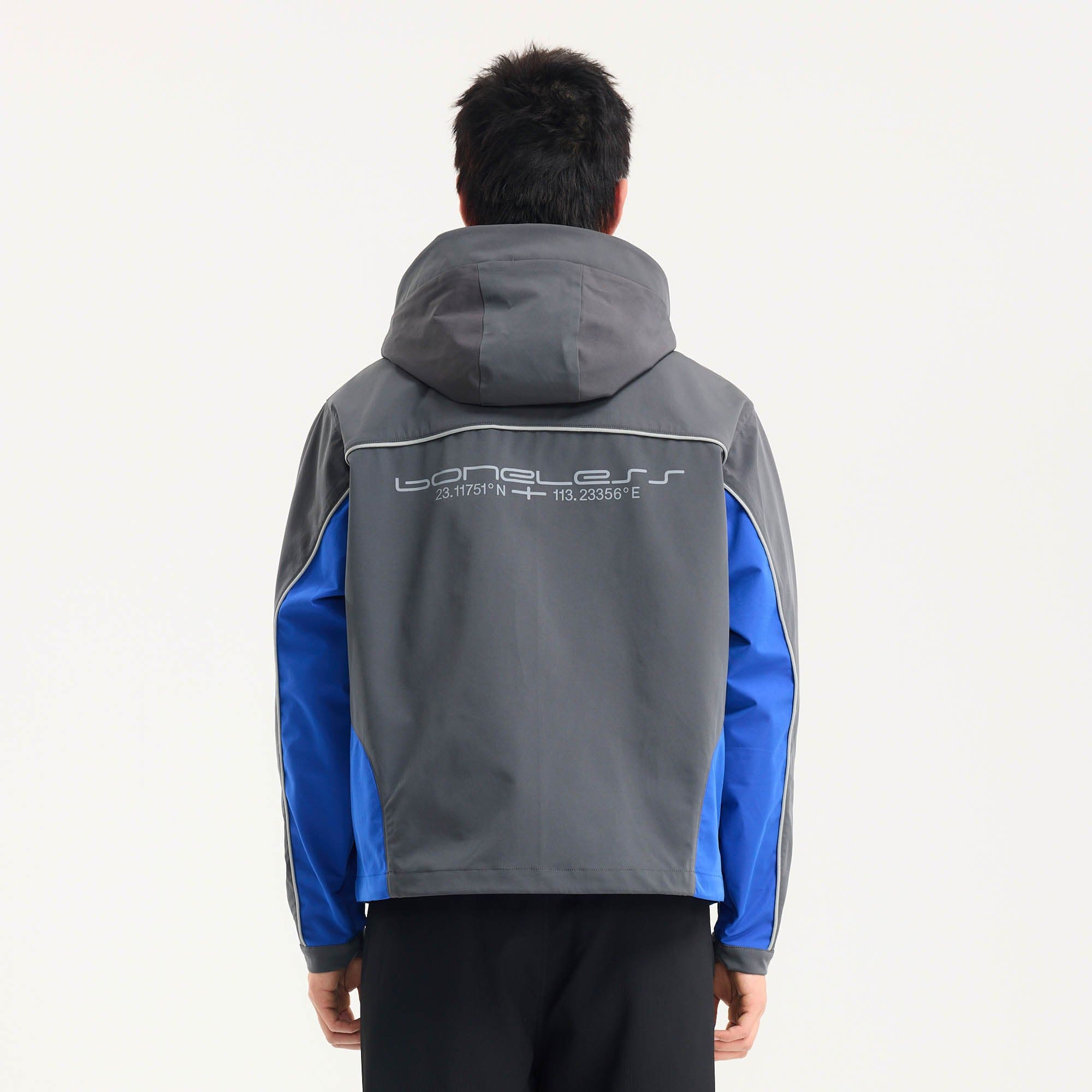 BONELESS Contrast Waterproof Utility Hooded Jacket, premium urban and streetwear designers apparel on PROJECTISR.com, BONELESS