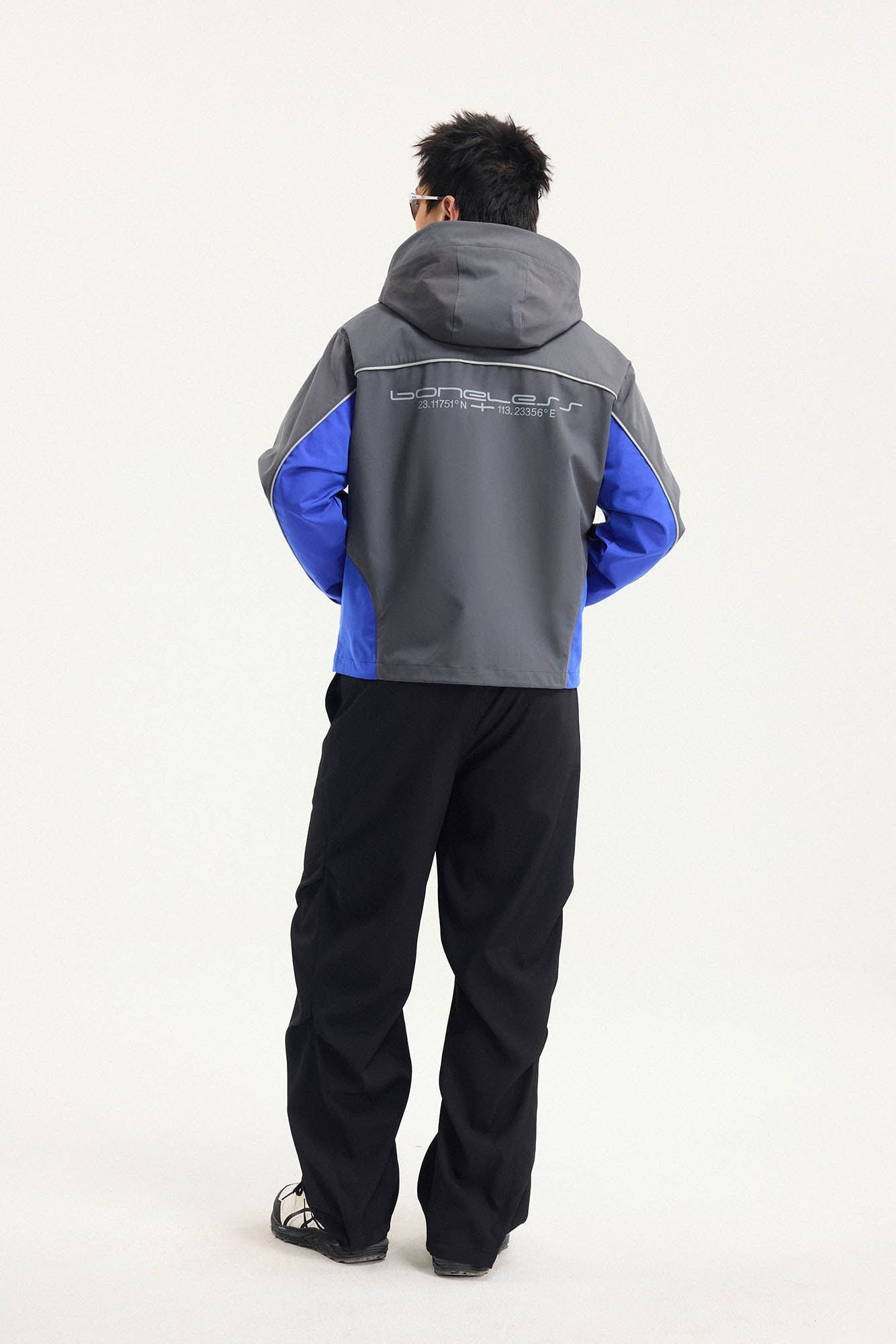 BONELESS Contrast Waterproof Utility Hooded Jacket, premium urban and streetwear designers apparel on PROJECTISR.com, BONELESS